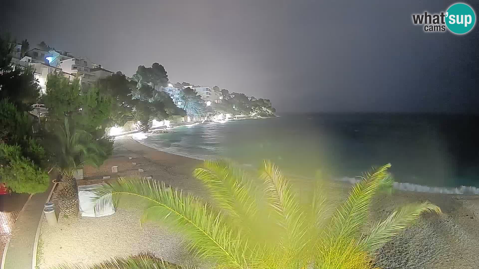 Webcam Playa Lučica Brela – Vista en directo de la costa adriática