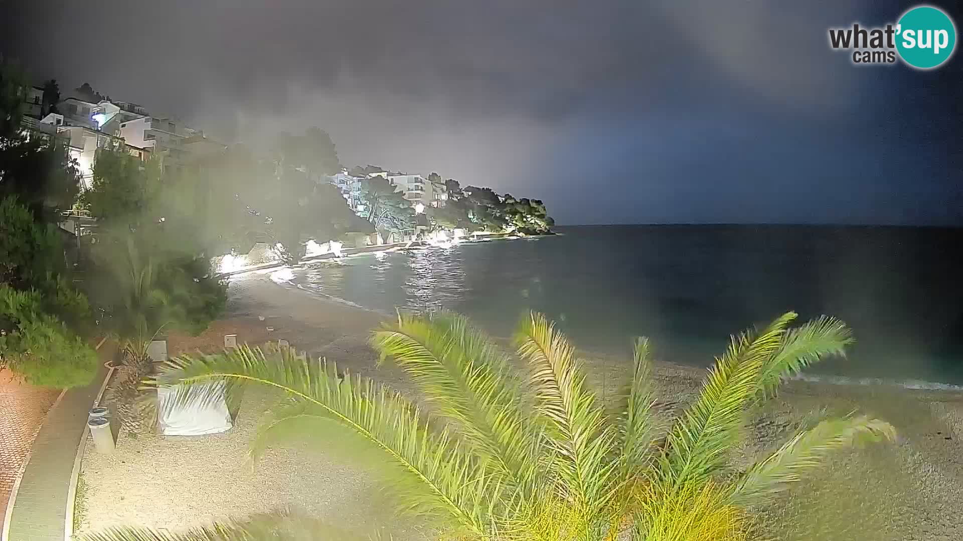 Webcam Playa Lučica Brela – Vista en directo de la costa adriática
