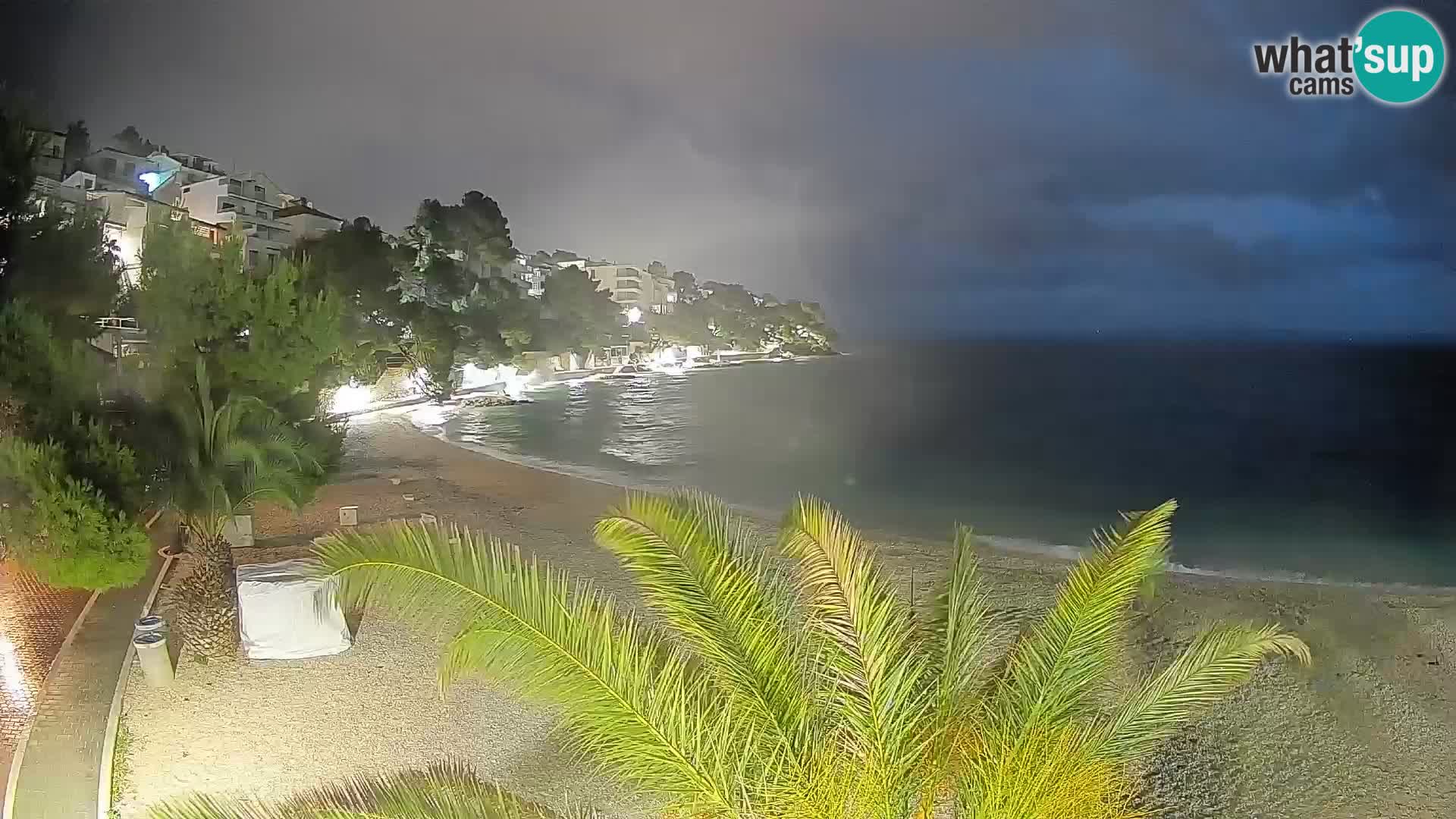 Webcam Lučica Beach Brela – Live View from the Adriatic Coast