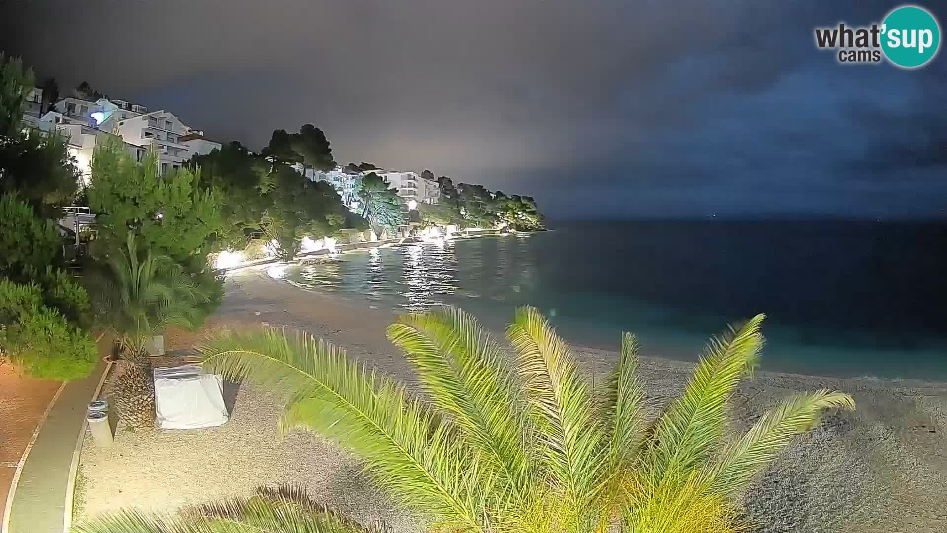 Webcam Lučica Beach Brela – Live View from the Adriatic Coast