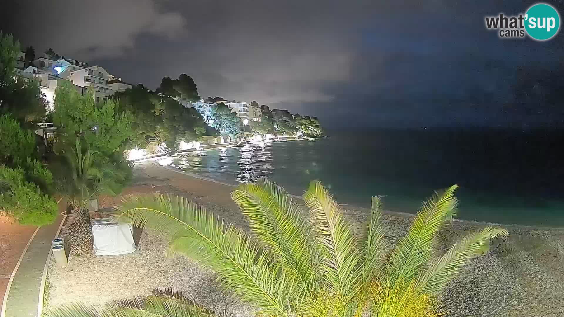 Webcam Lučica Beach Brela – Live View from the Adriatic Coast