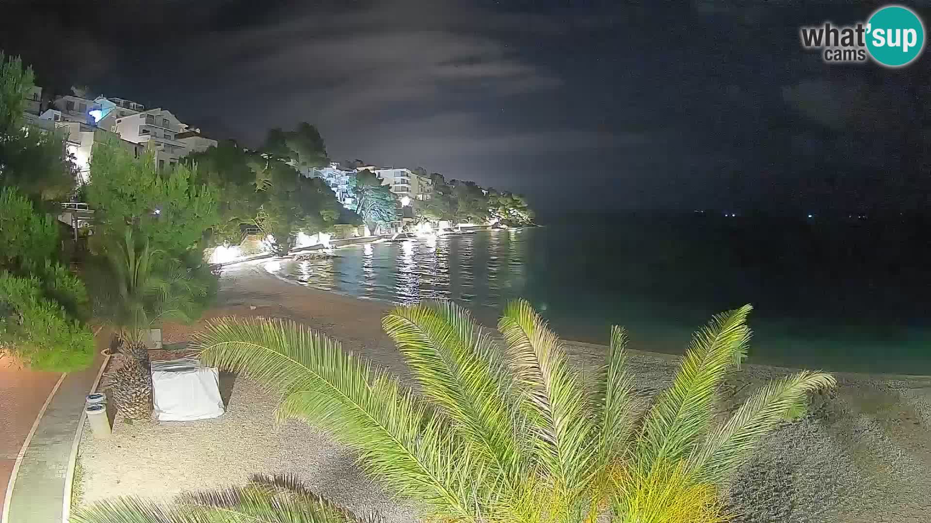 Webcam Lučica Beach Brela – Live View from the Adriatic Coast