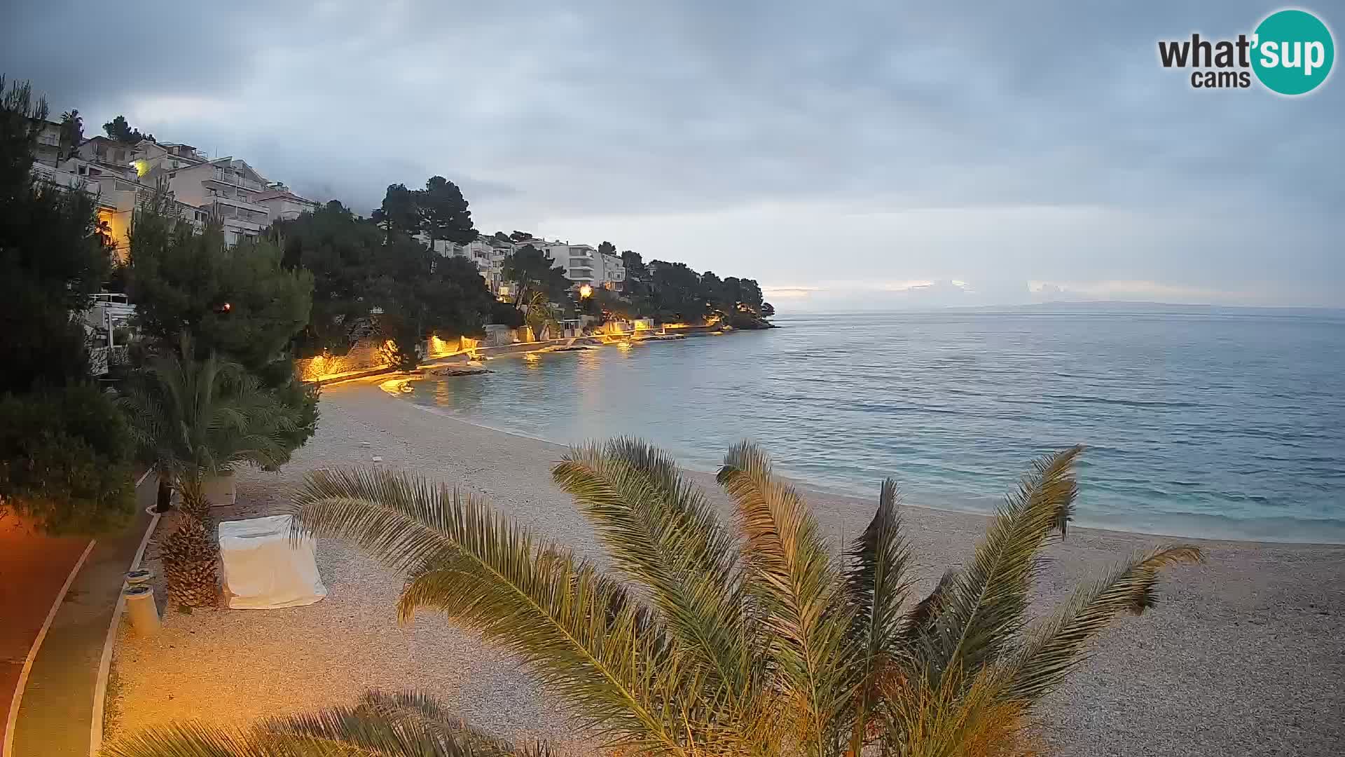 Webcam Lučica Beach Brela – Live View from the Adriatic Coast