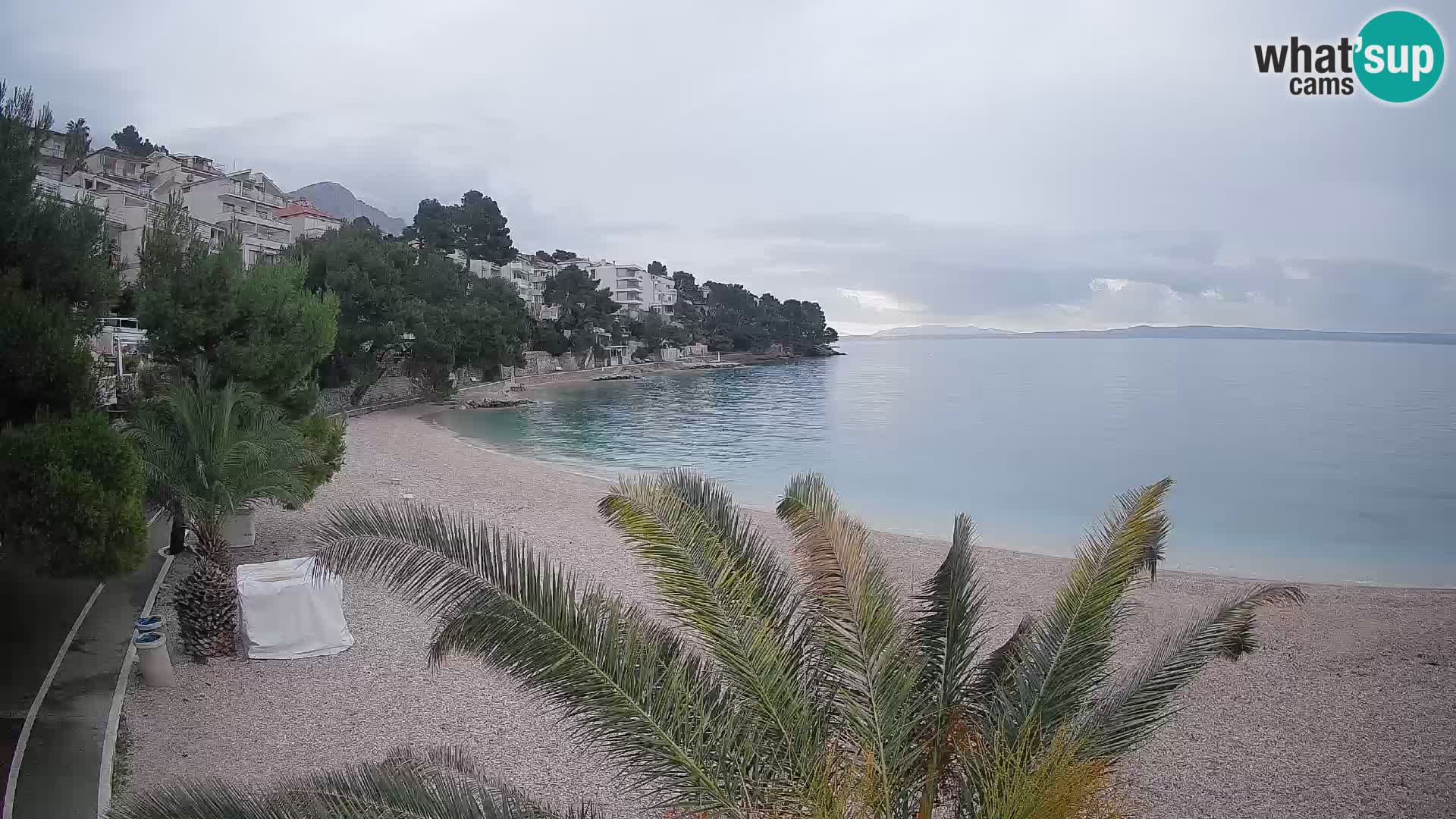 Webcam Lučica Beach Brela – Live View from the Adriatic Coast