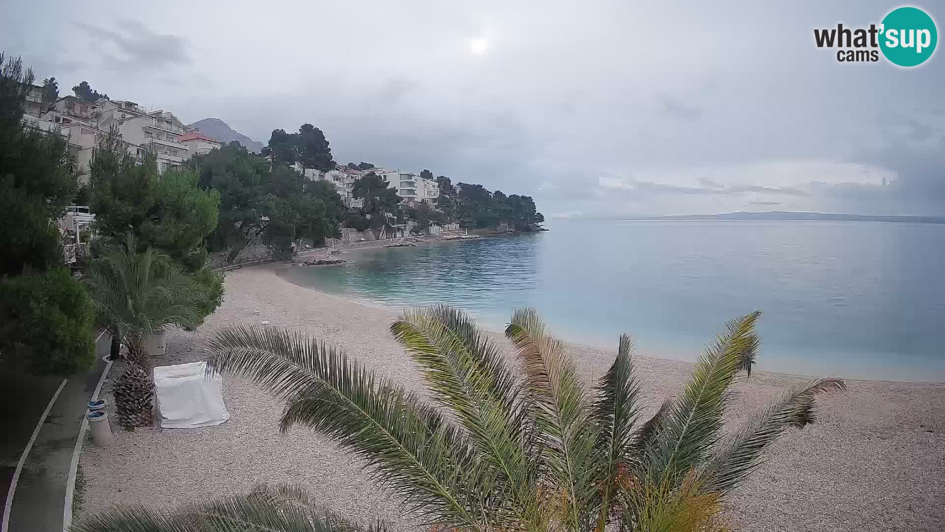 Webcam Lučica Beach Brela – Live View from the Adriatic Coast