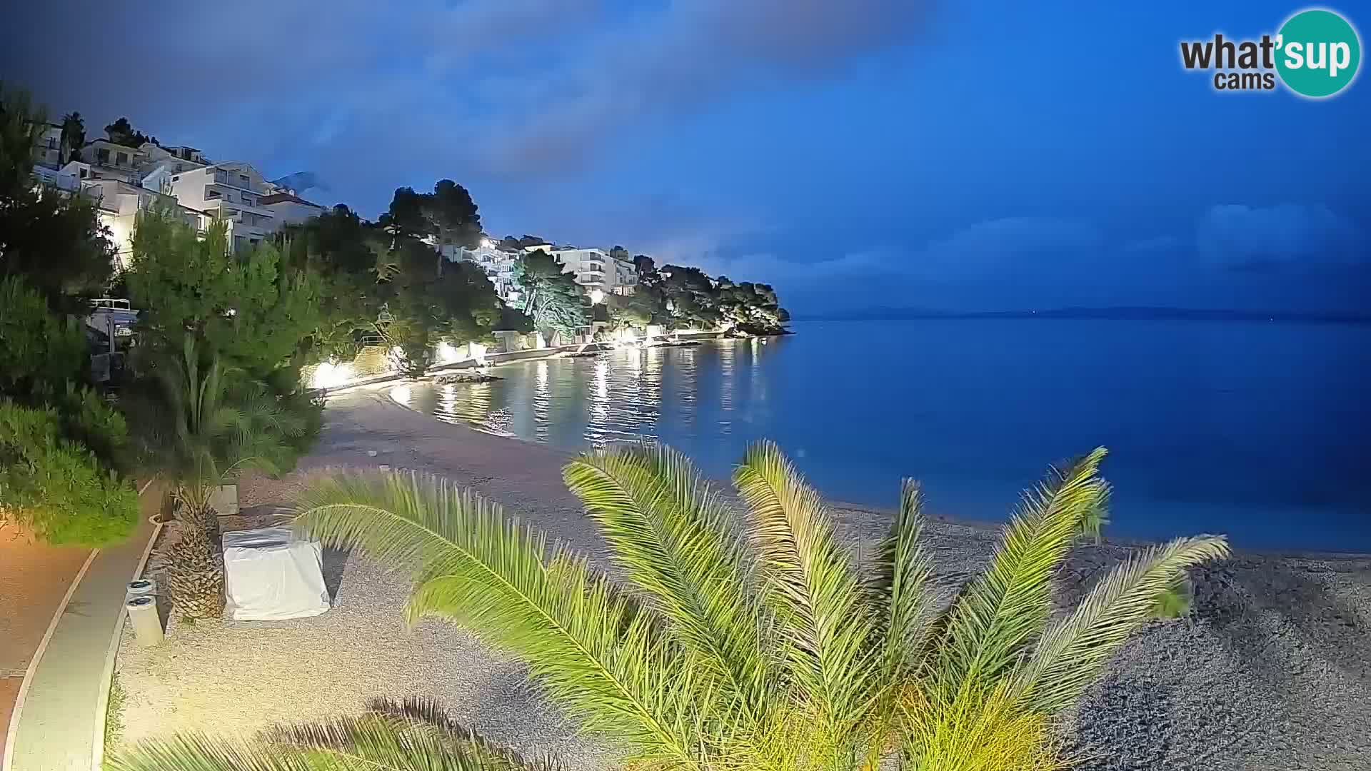 Webcam Lučica Beach Brela – Live View from the Adriatic Coast