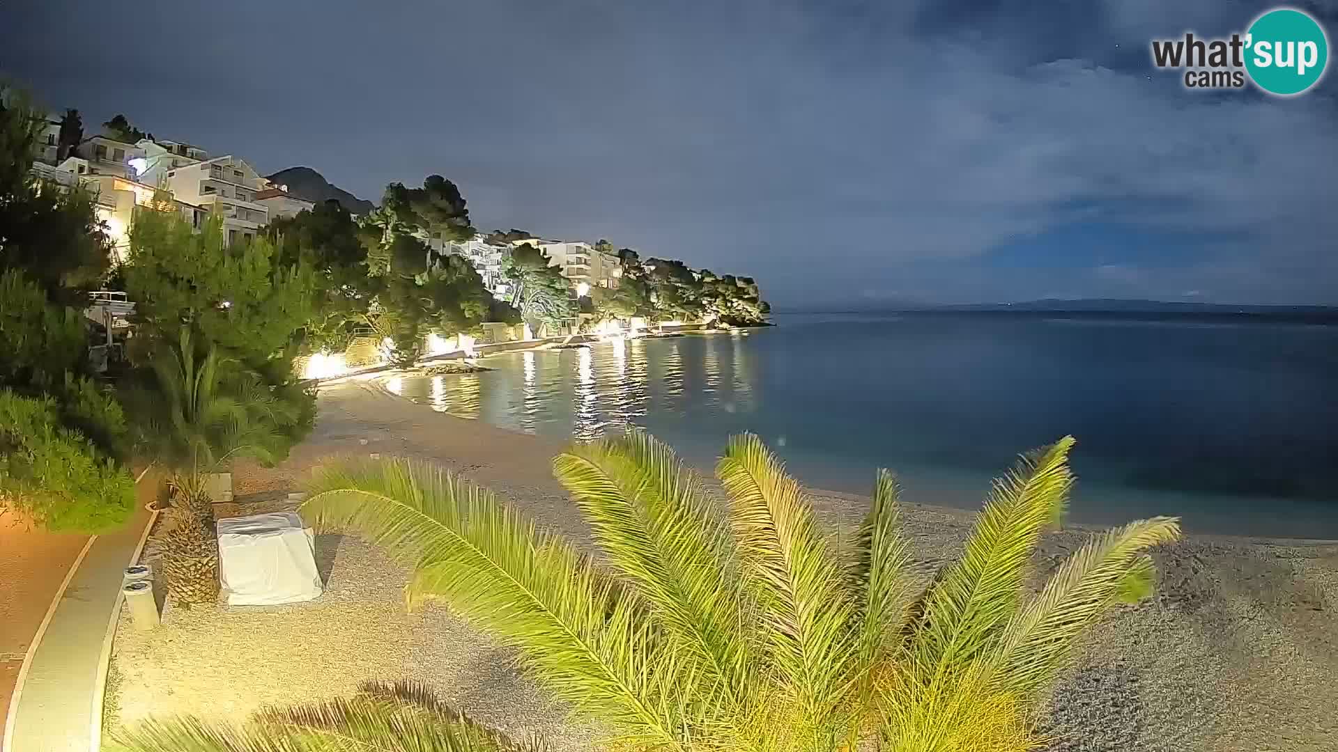 Webcam Lučica Beach Brela – Live View from the Adriatic Coast