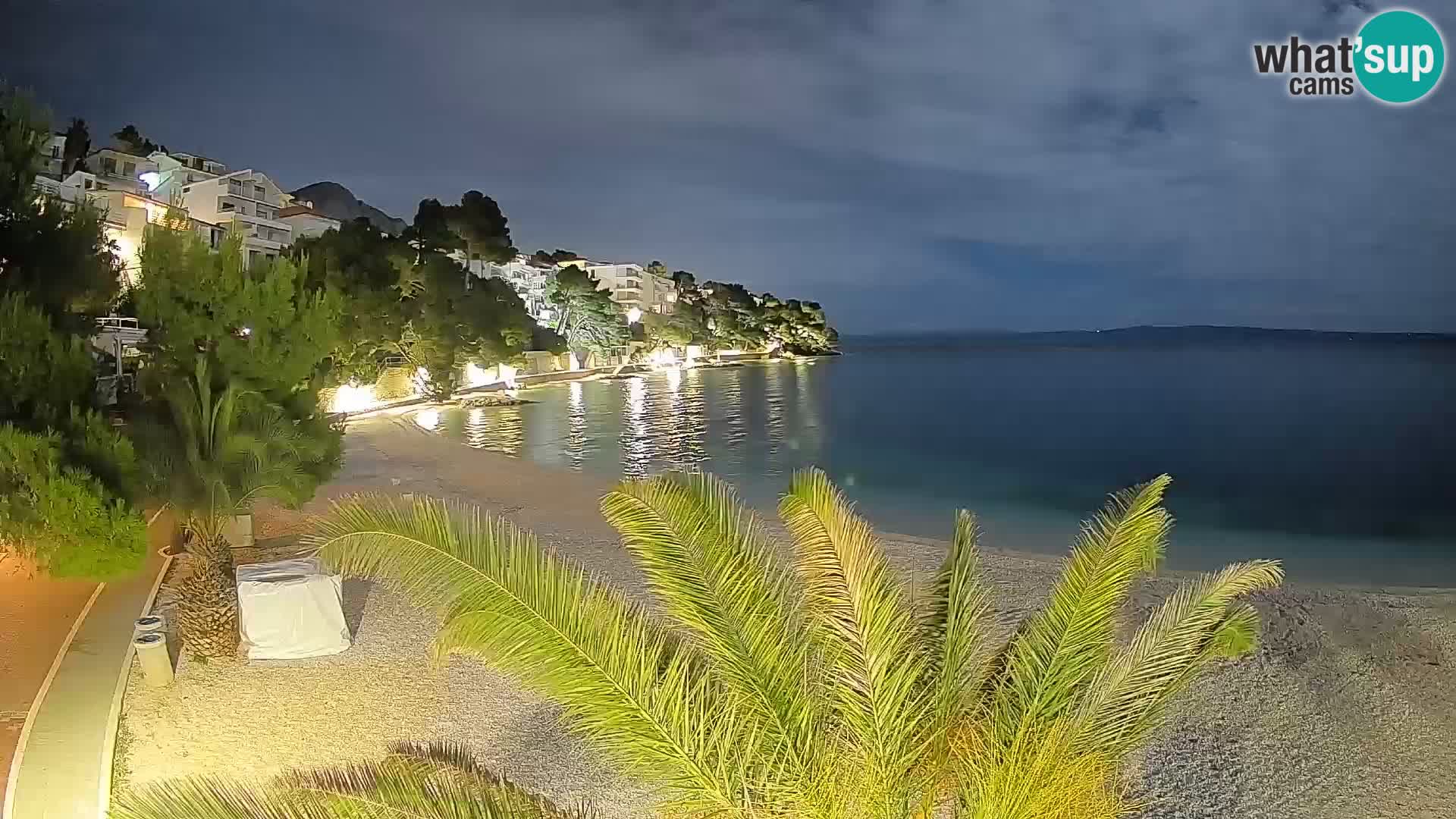 Webcam Lučica Beach Brela – Live View from the Adriatic Coast