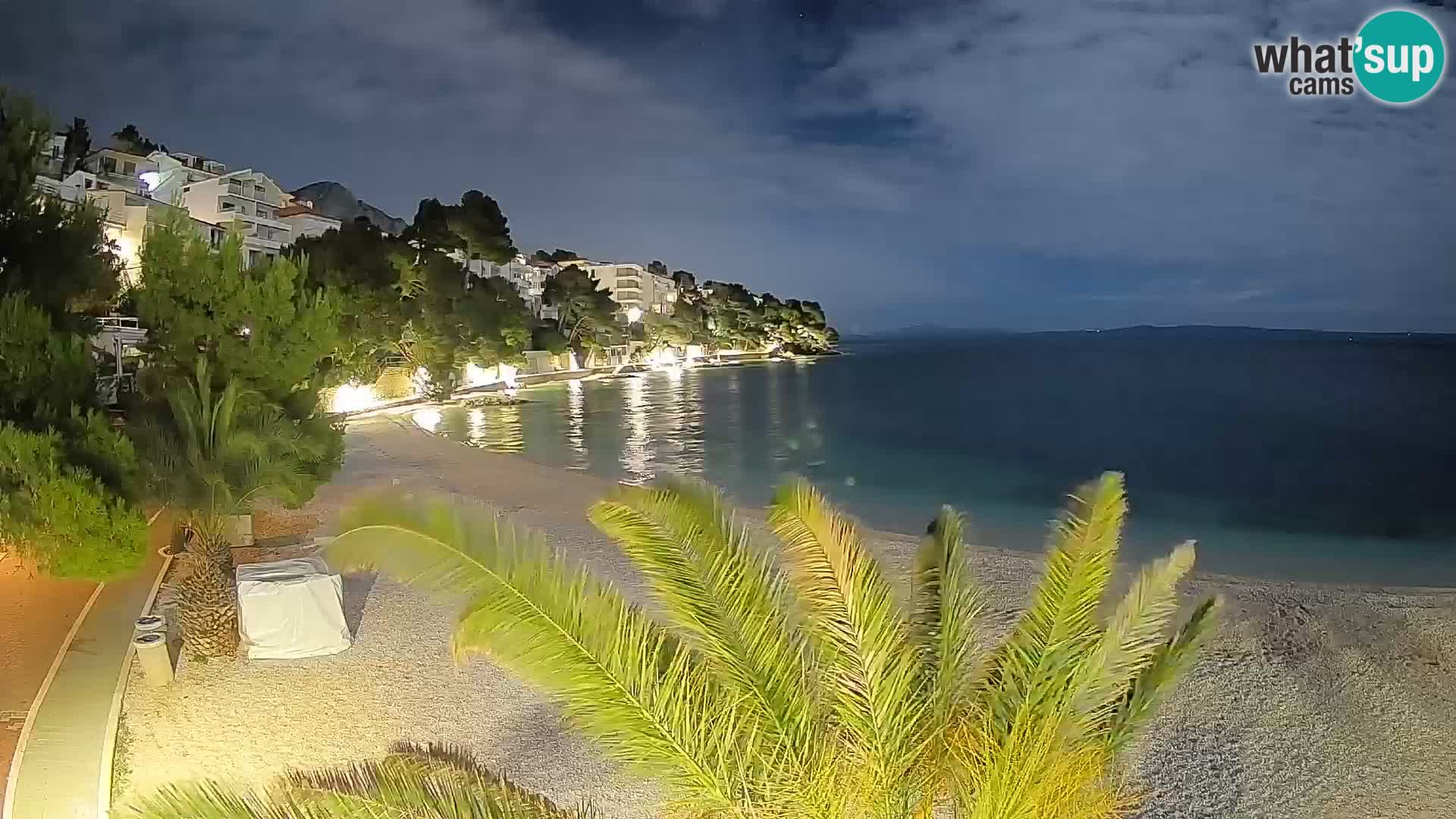 Webcam Playa Lučica Brela – Vista en directo de la costa adriática