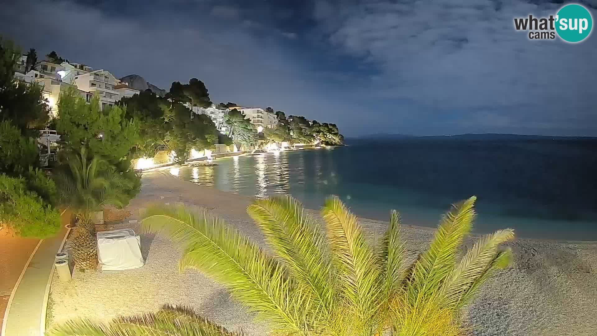 Webcam Lučica Beach Brela – Live View from the Adriatic Coast