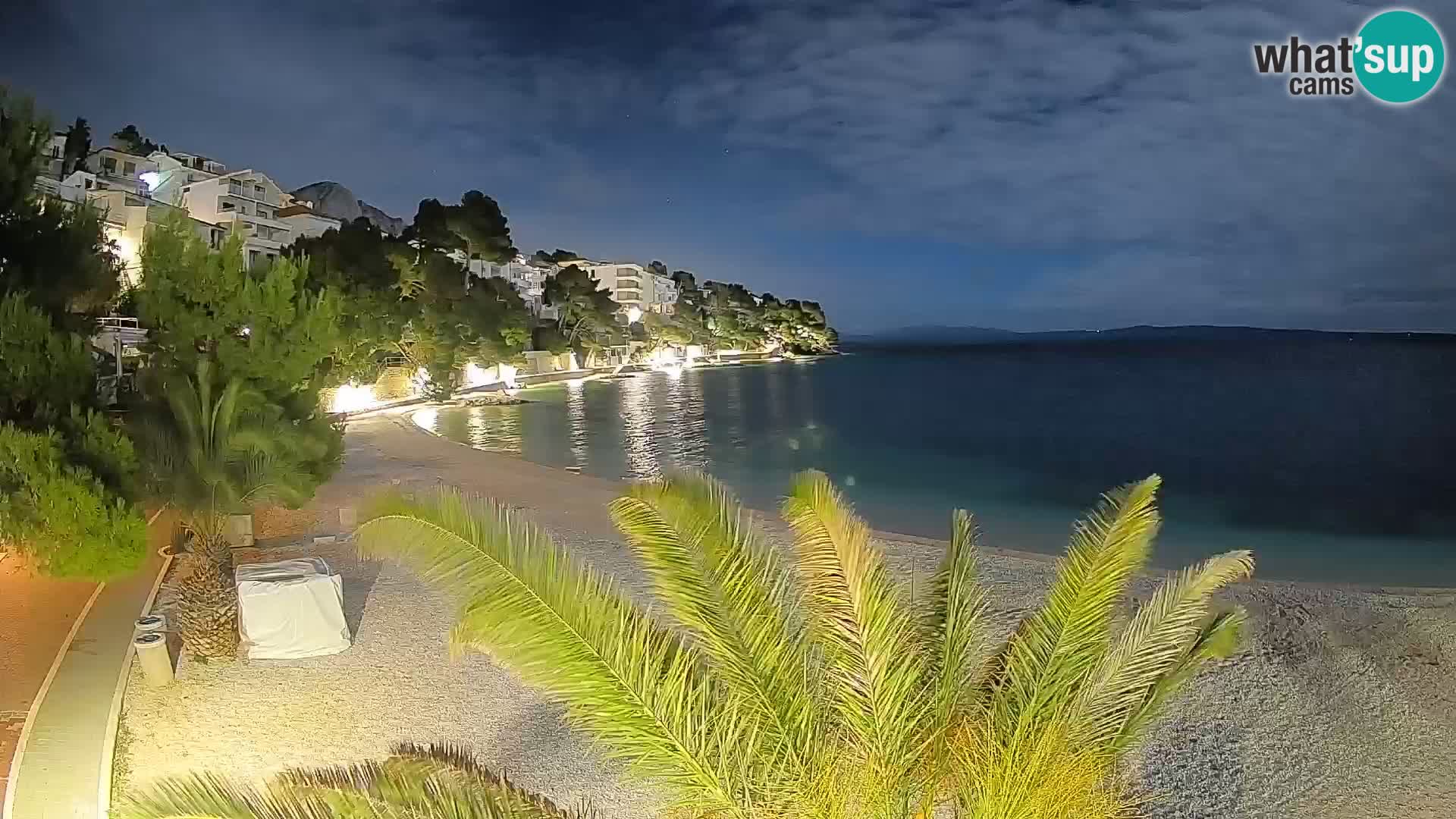 Webcam Lučica Beach Brela – Live View from the Adriatic Coast