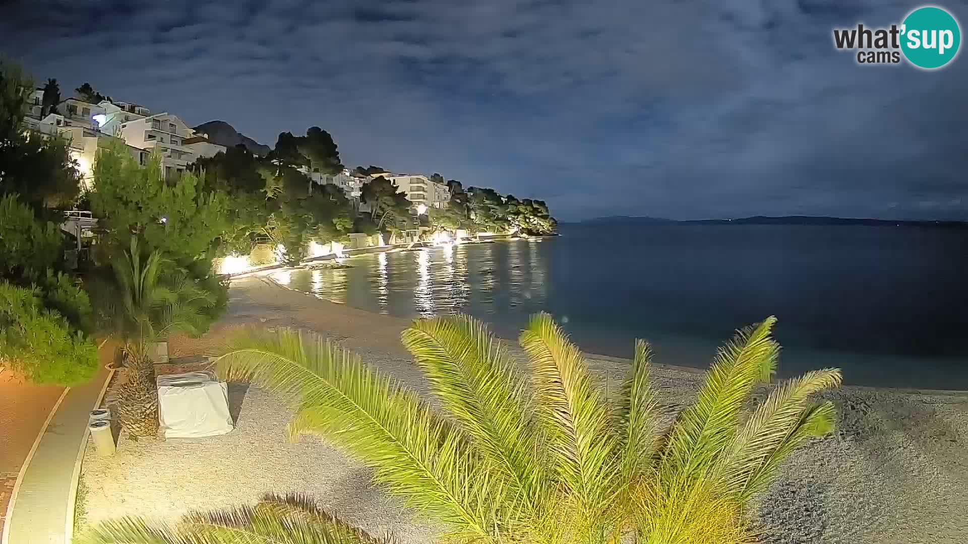 Webcam Playa Lučica Brela – Vista en directo de la costa adriática