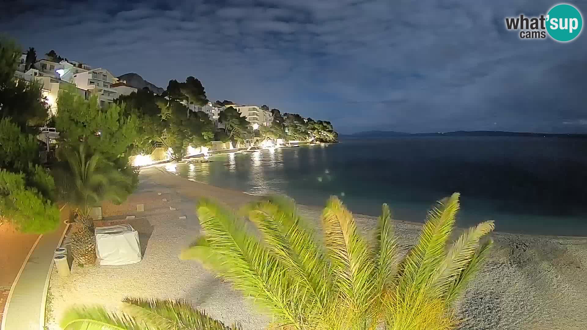 Webcam Lučica Beach Brela – Live View from the Adriatic Coast