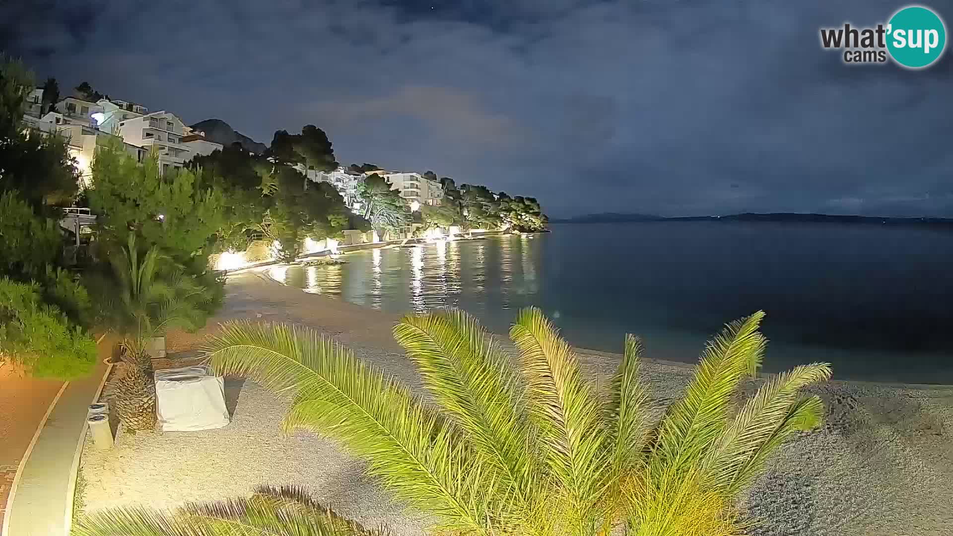 Webcam Lučica Beach Brela – Live View from the Adriatic Coast