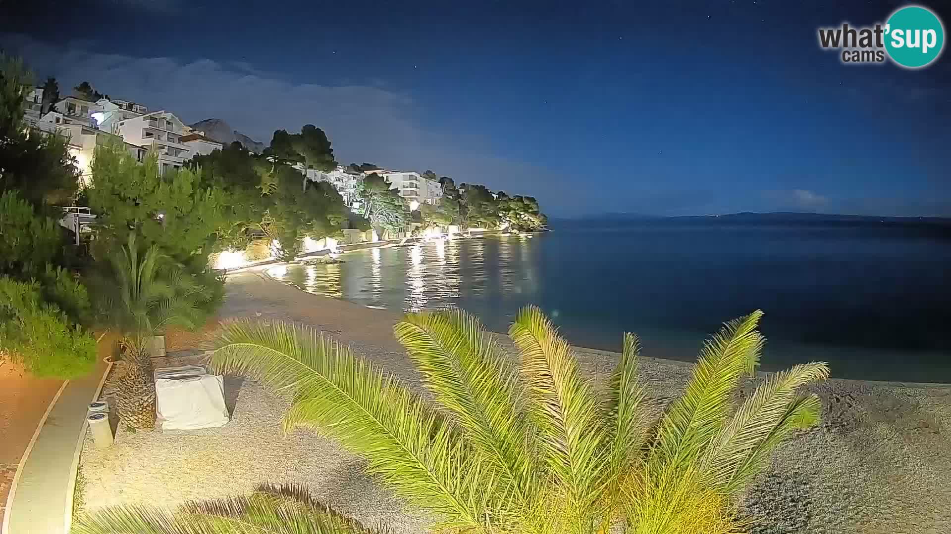 Webcam Lučica Beach Brela – Live View from the Adriatic Coast
