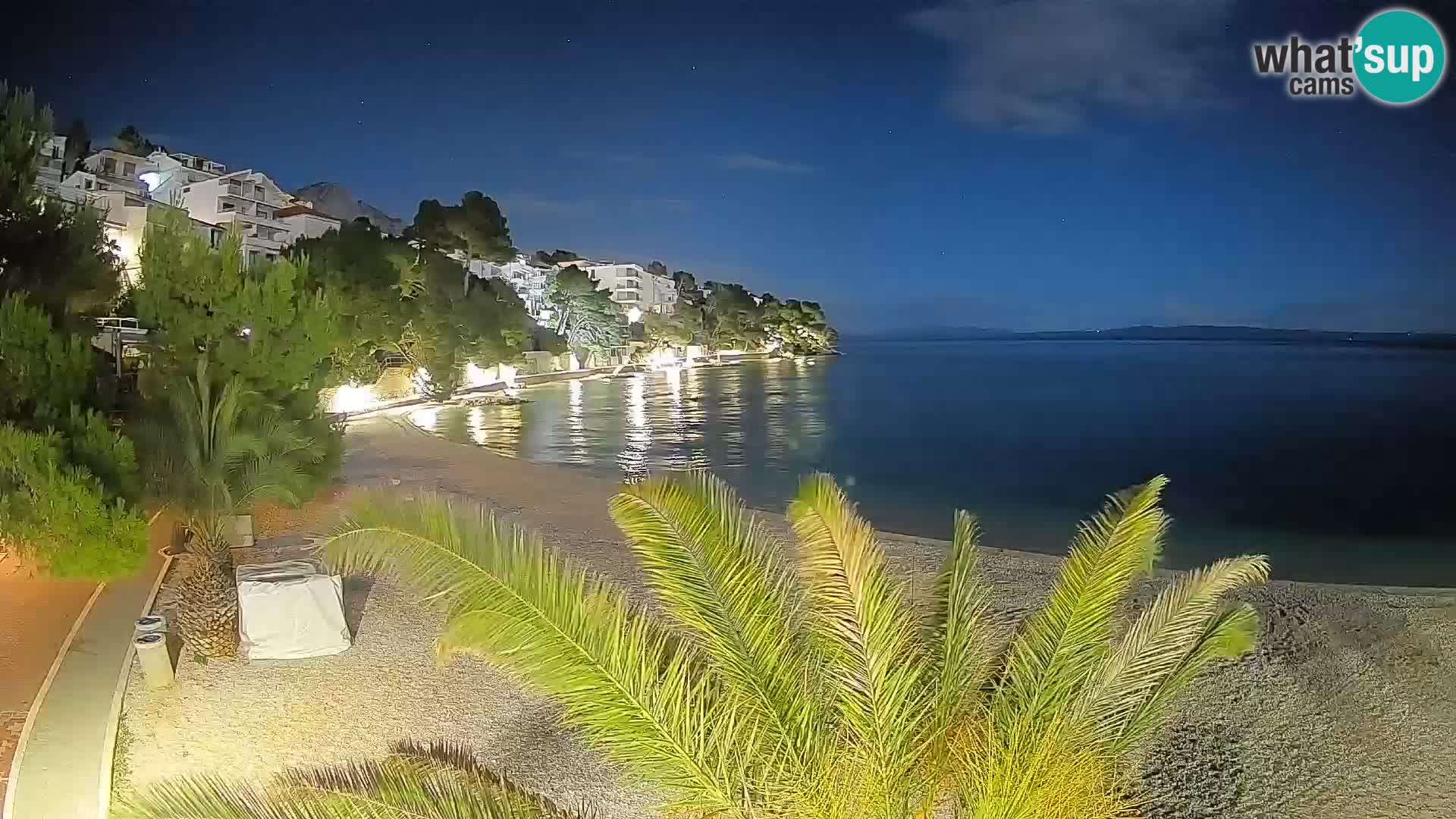 Webcam Lučica Beach Brela – Live View from the Adriatic Coast