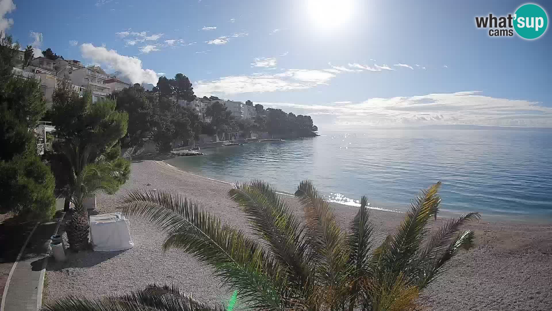 Webcam Lučica Beach Brela – Live View from the Adriatic Coast