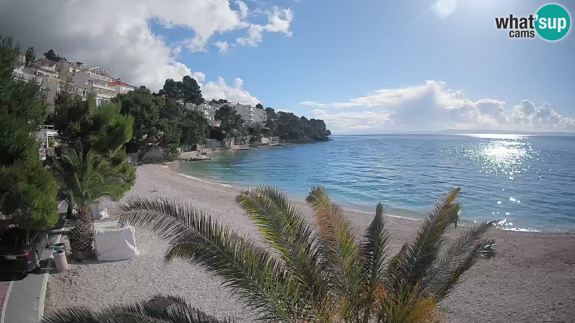 Webcam Playa Lučica Brela – Vista en directo de la costa adriática
