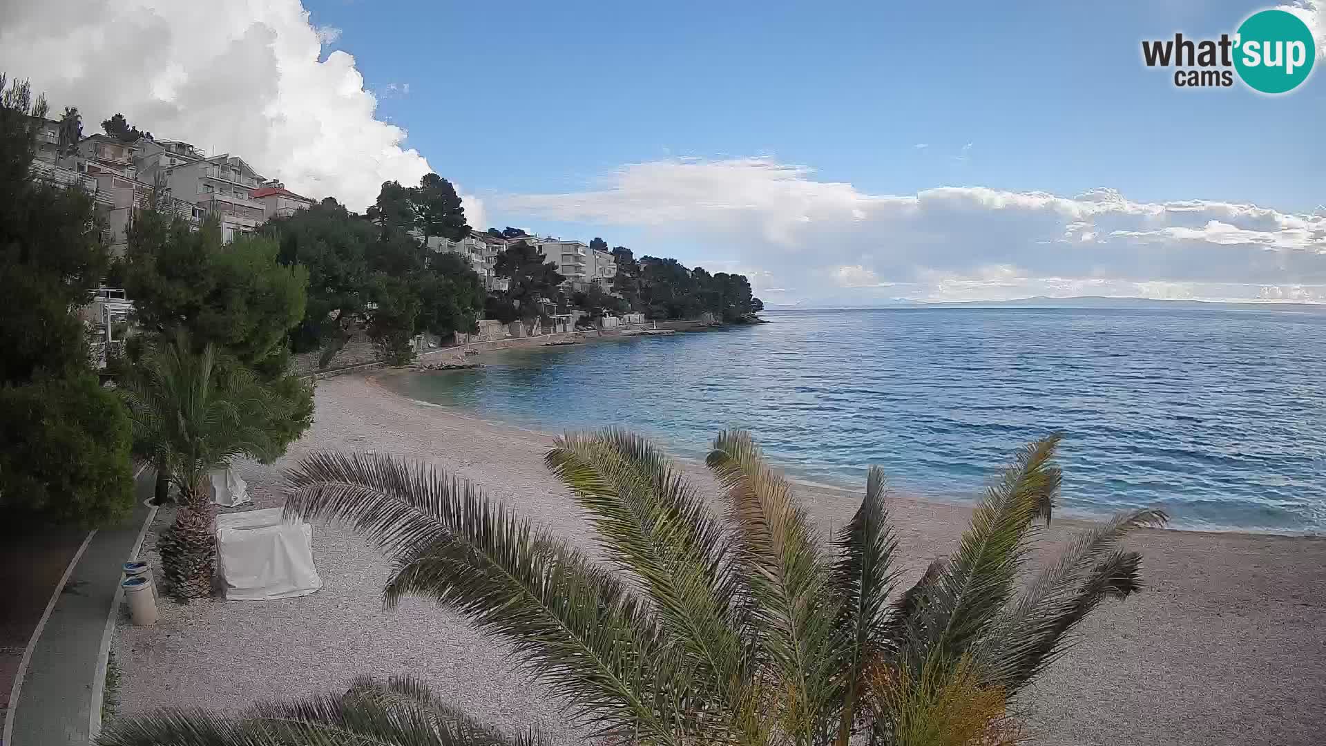 Webcam Playa Lučica Brela – Vista en directo de la costa adriática