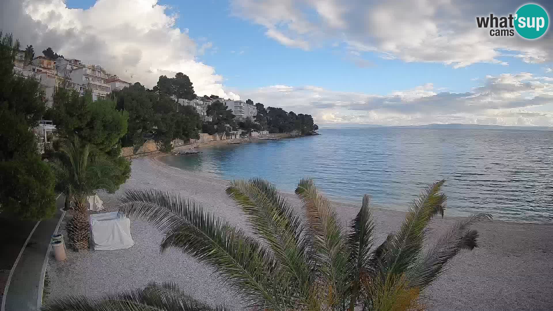 Webcam Lučica Beach Brela – Live View from the Adriatic Coast