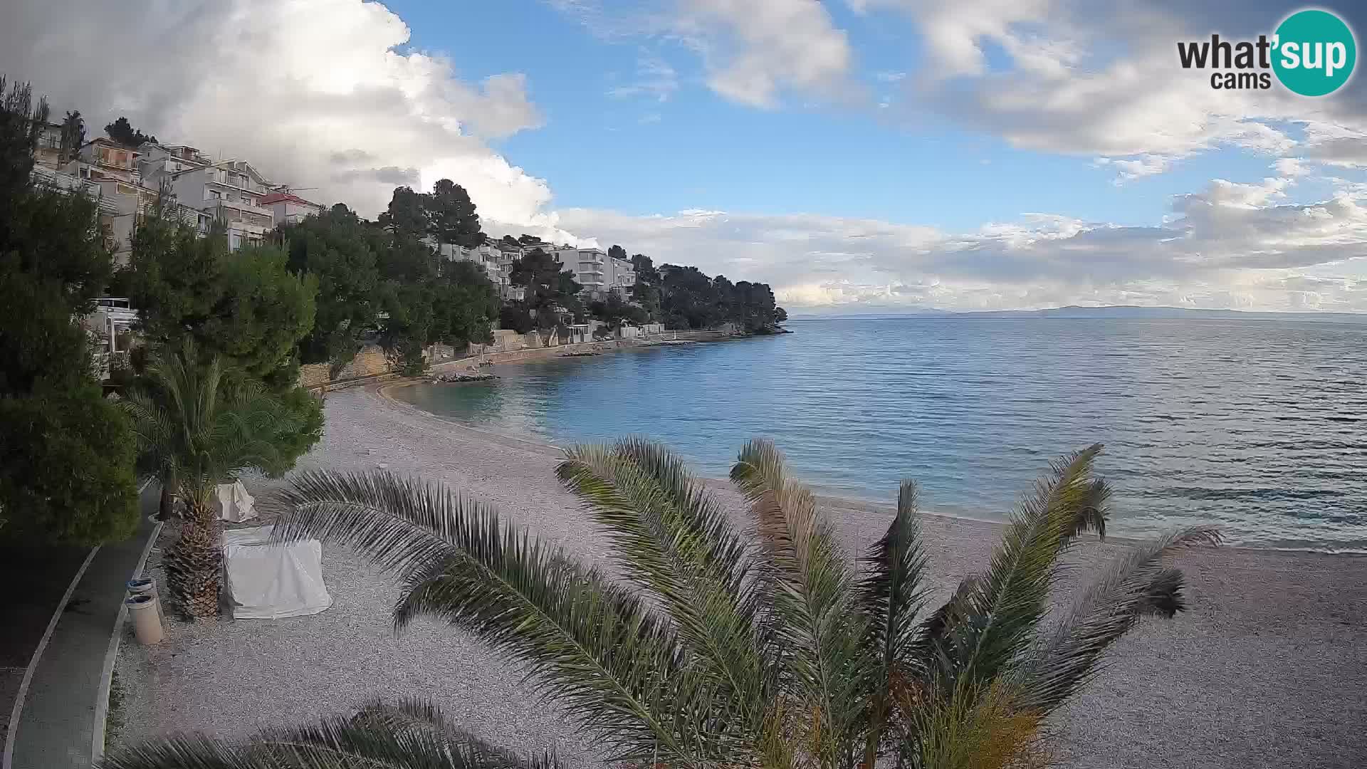 Webcam Lučica Beach Brela – Live View from the Adriatic Coast