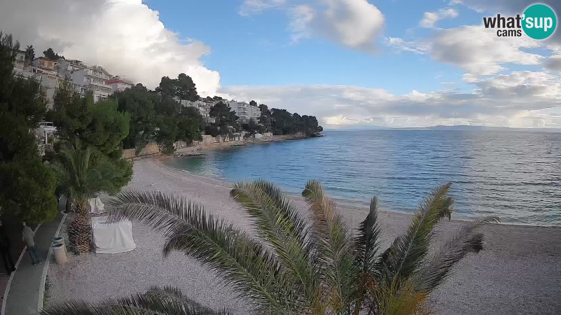 Webcam Lučica Beach Brela – Live View from the Adriatic Coast