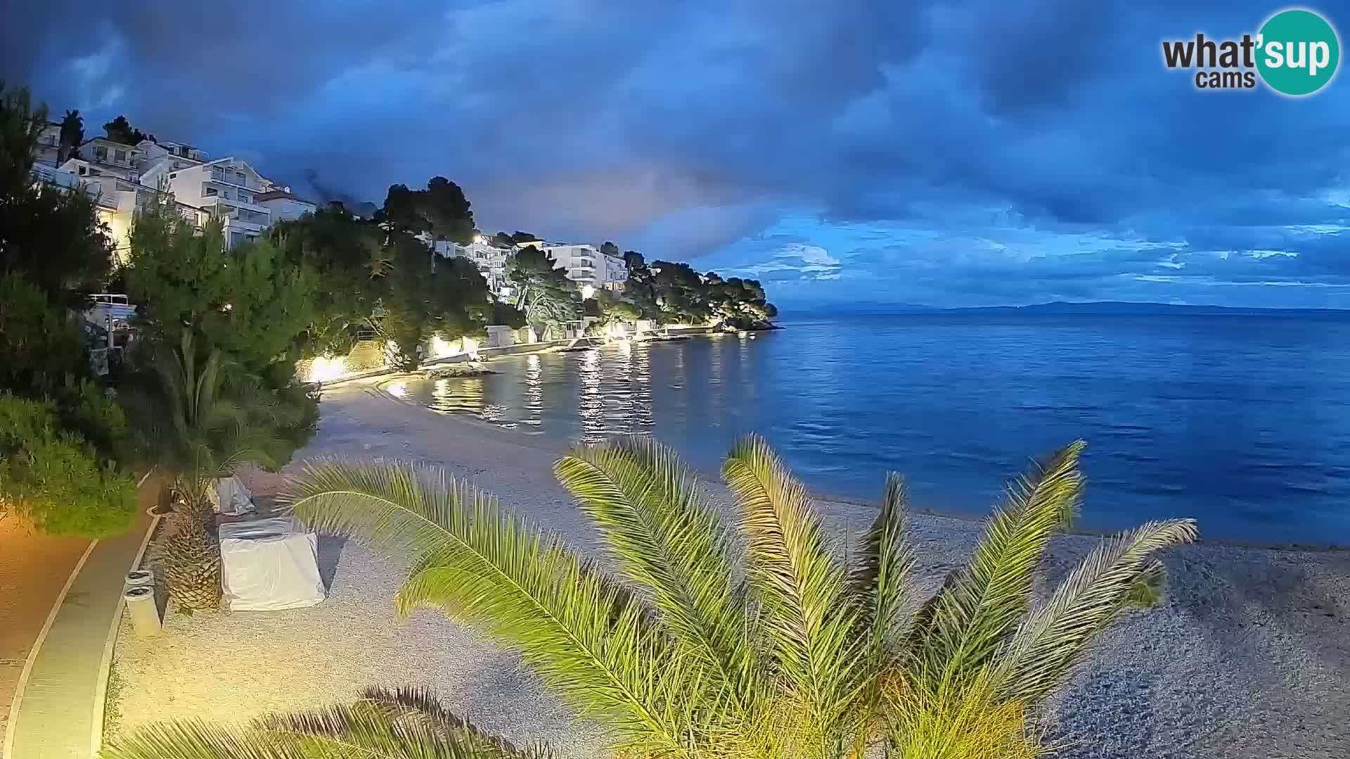 Webcam Lučica Beach Brela – Live View from the Adriatic Coast