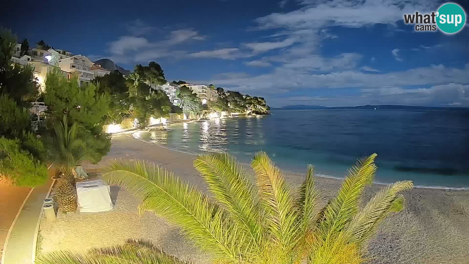 Webcam Lučica Beach Brela – Live View from the Adriatic Coast