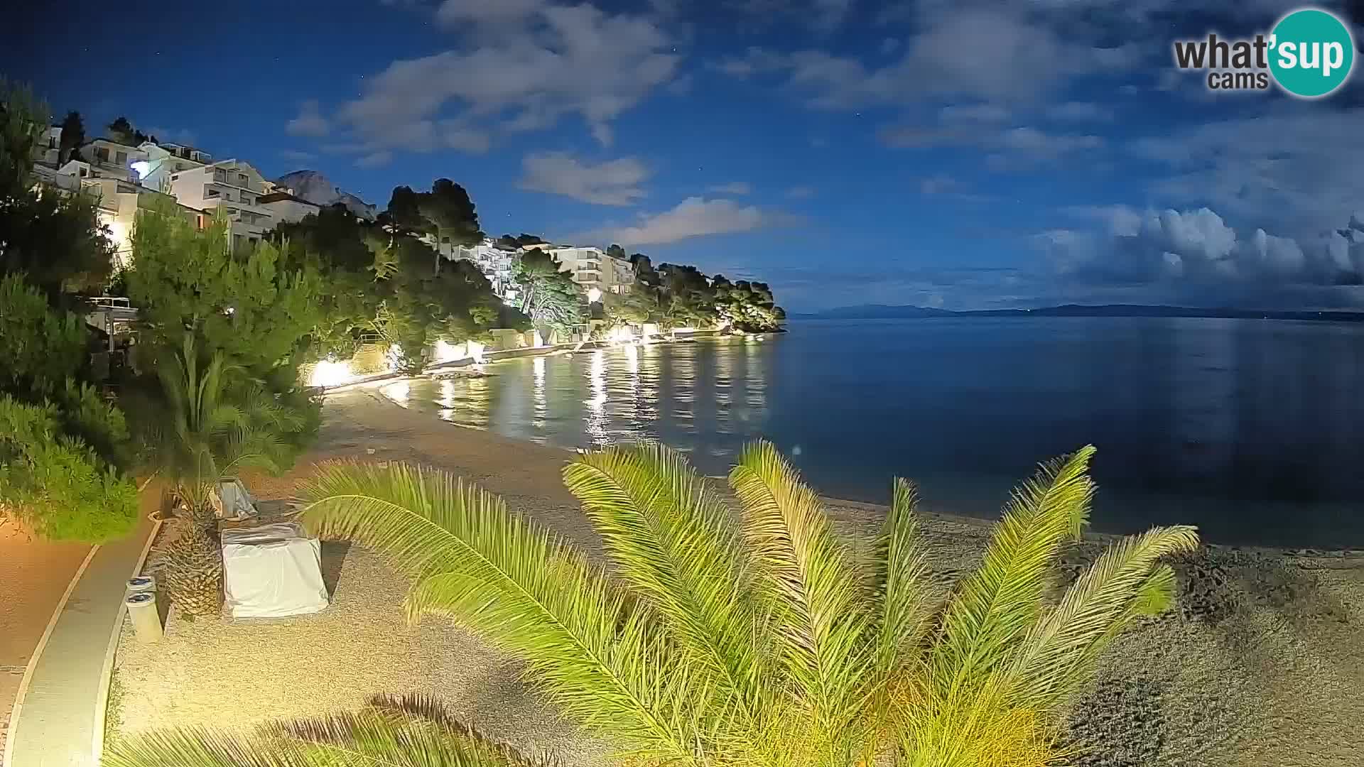 Webcam Lučica Beach Brela – Live View from the Adriatic Coast