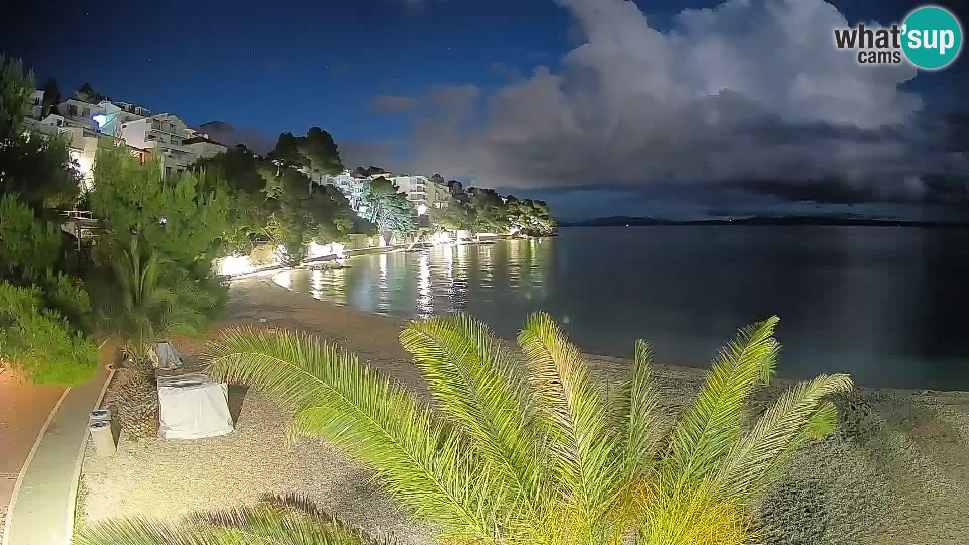 Webcam Spiaggia Lučica Brela – Vista live sulla costa adriatica