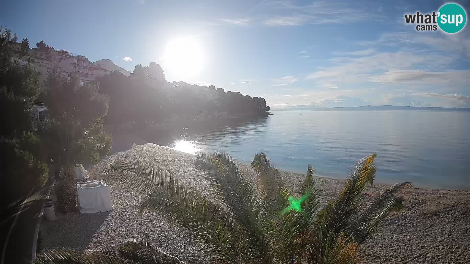 Webcam Playa Lučica Brela – Vista en directo de la costa adriática