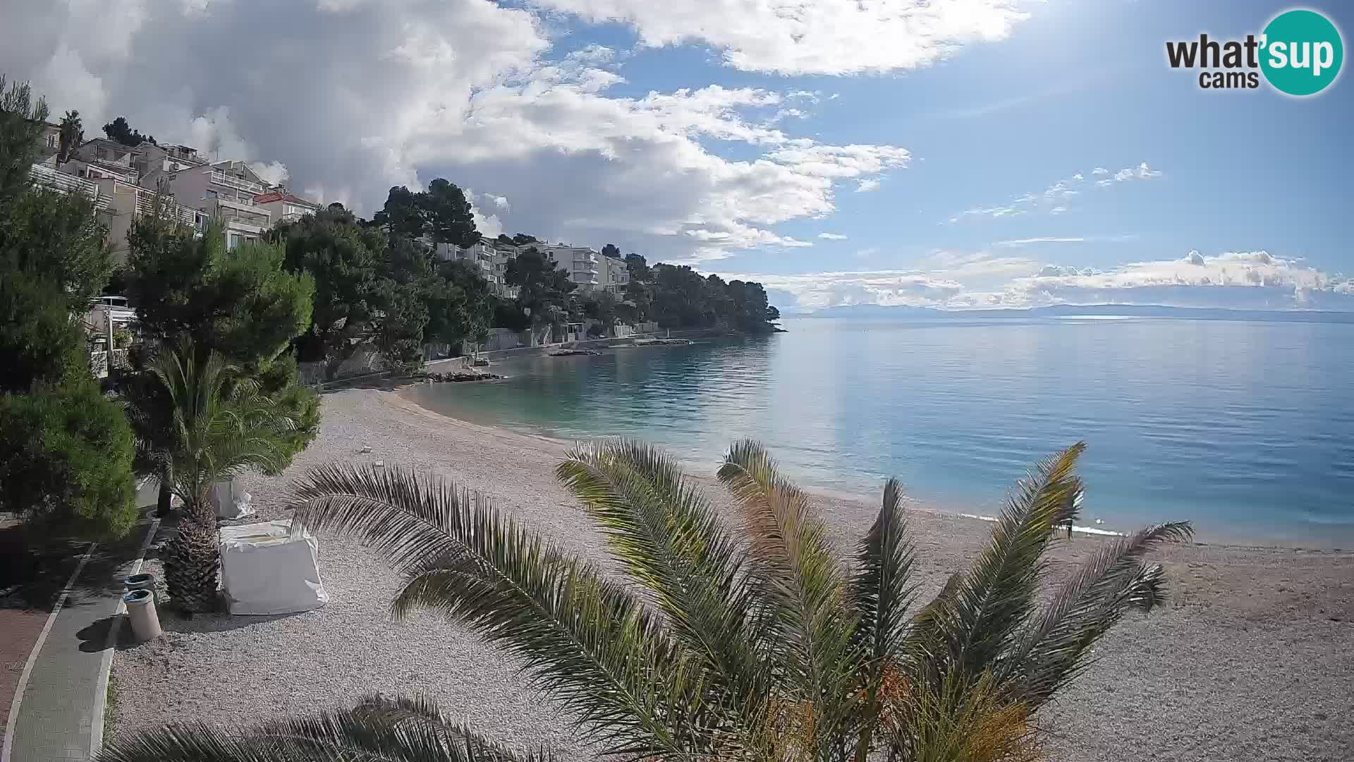 Webcam Lučica Beach Brela – Live View from the Adriatic Coast