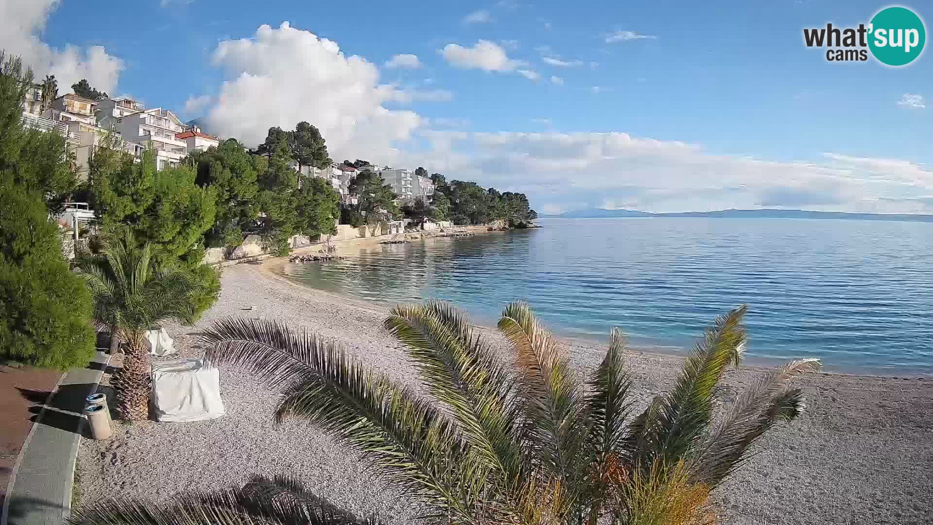 Webcam Lučica Beach Brela – Live View from the Adriatic Coast