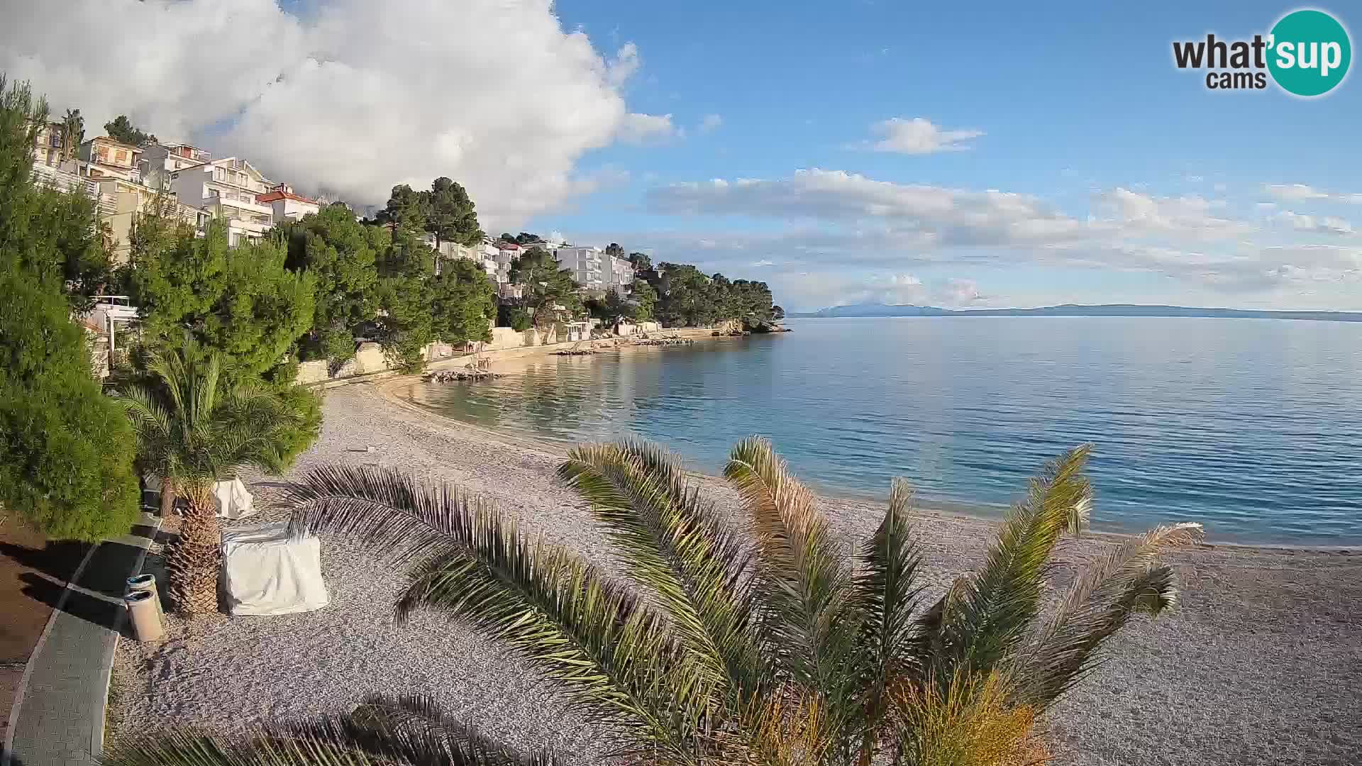 Webcam Lučica Beach Brela – Live View from the Adriatic Coast