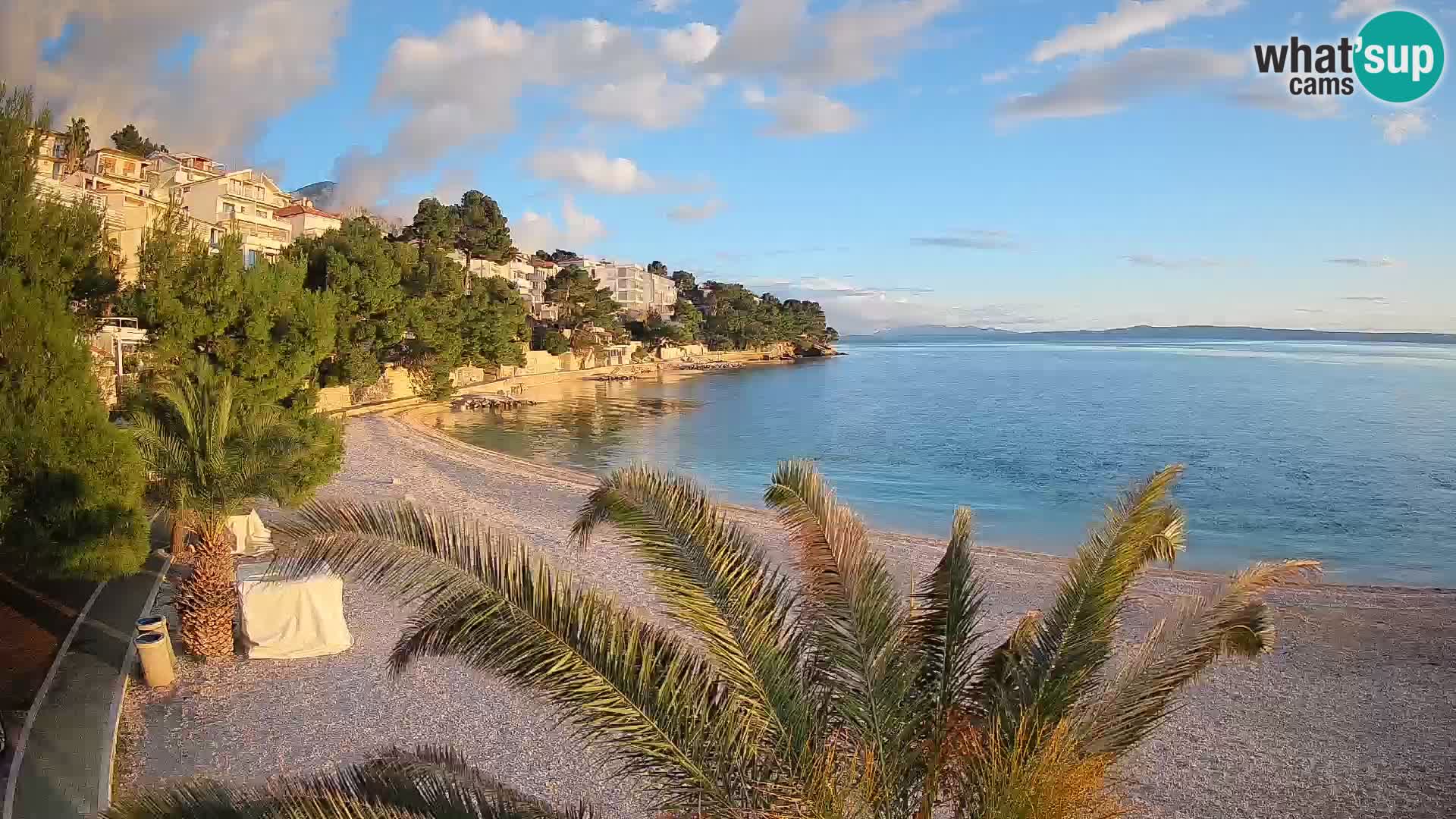 Webcam Lučica Beach Brela – Live View from the Adriatic Coast