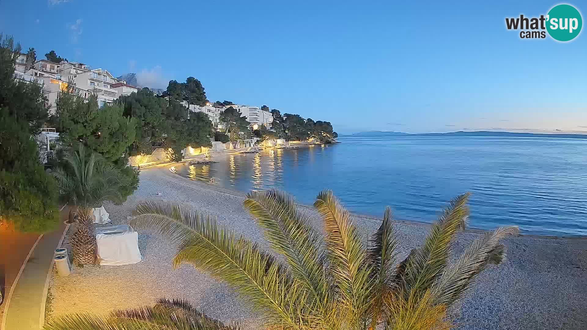 Webcam Lučica Beach Brela – Live View from the Adriatic Coast