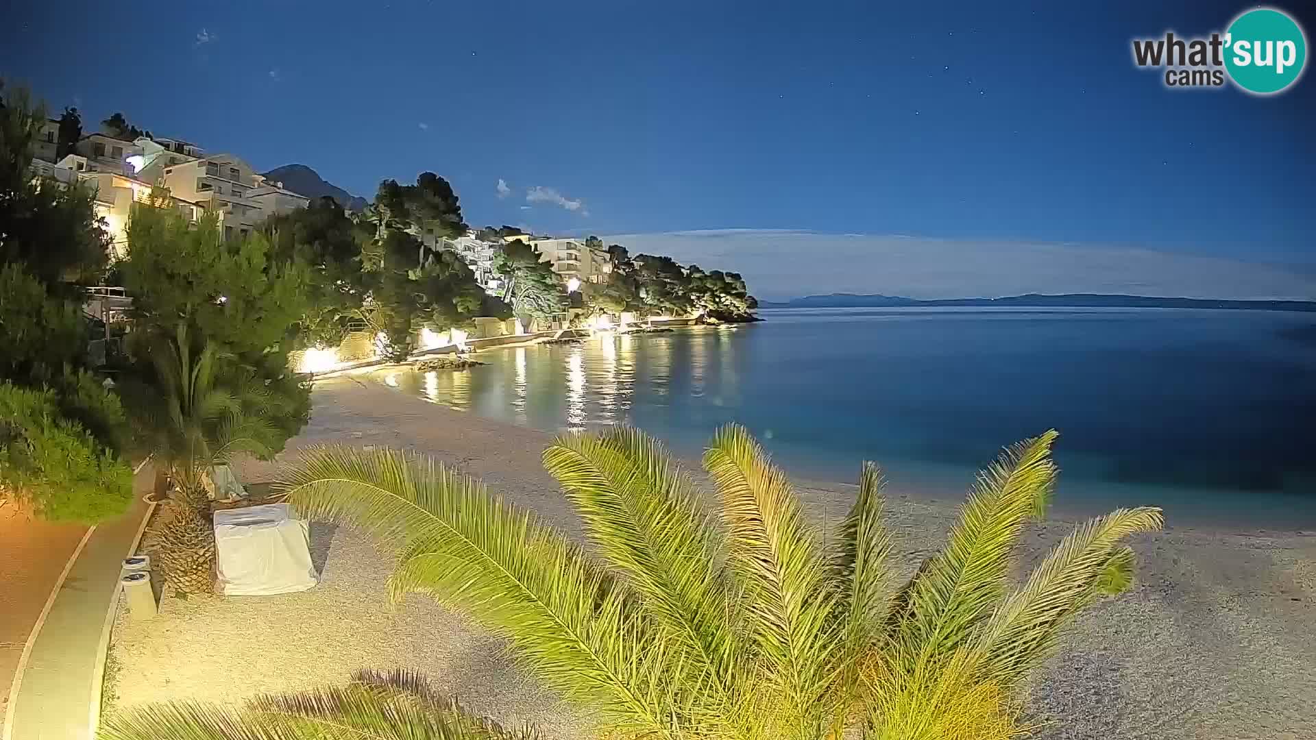 Webcam Lučica Beach Brela – Live View from the Adriatic Coast