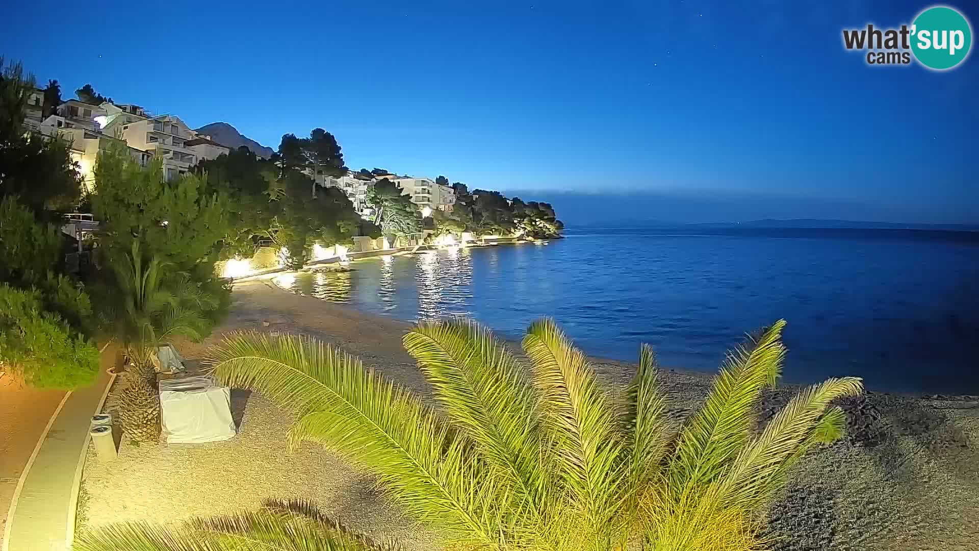 Webcam Lučica Beach Brela – Live View from the Adriatic Coast