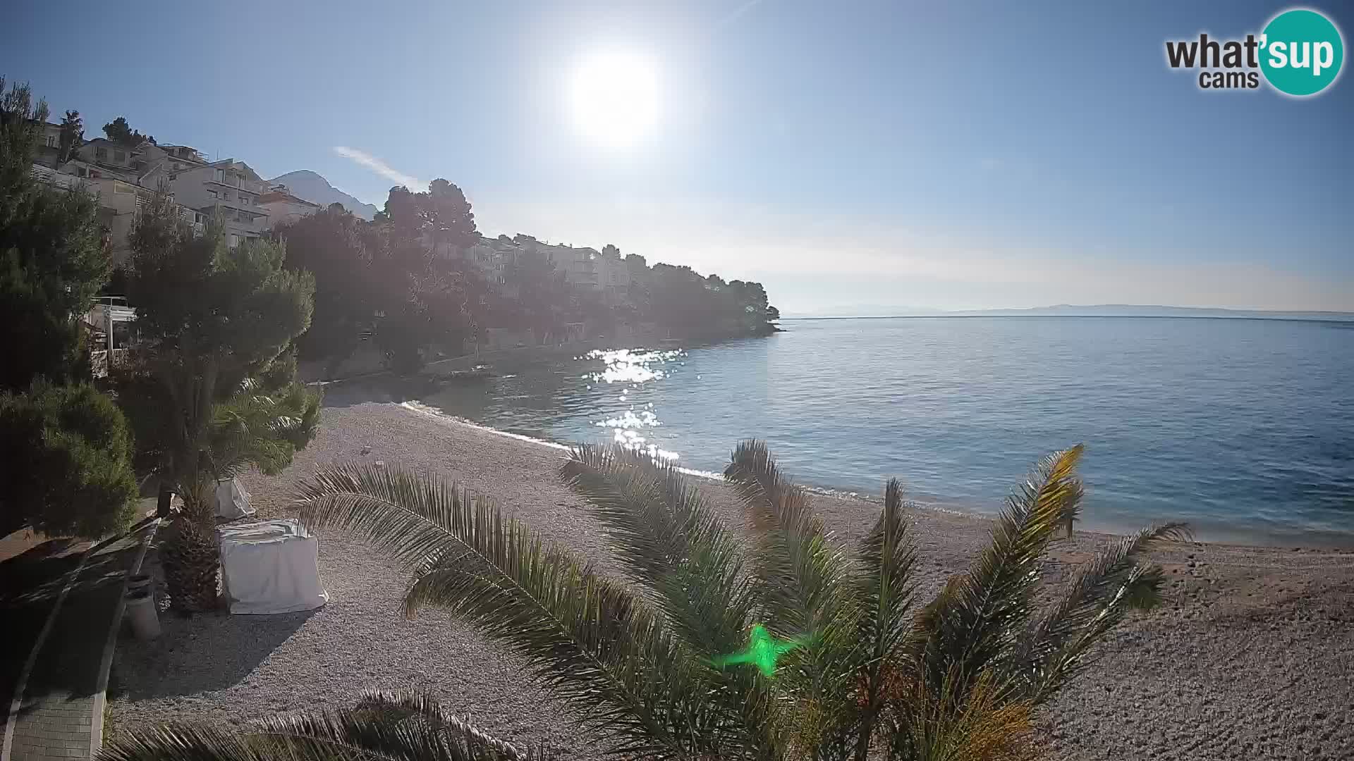 Webcam Lučica Beach Brela – Live View from the Adriatic Coast