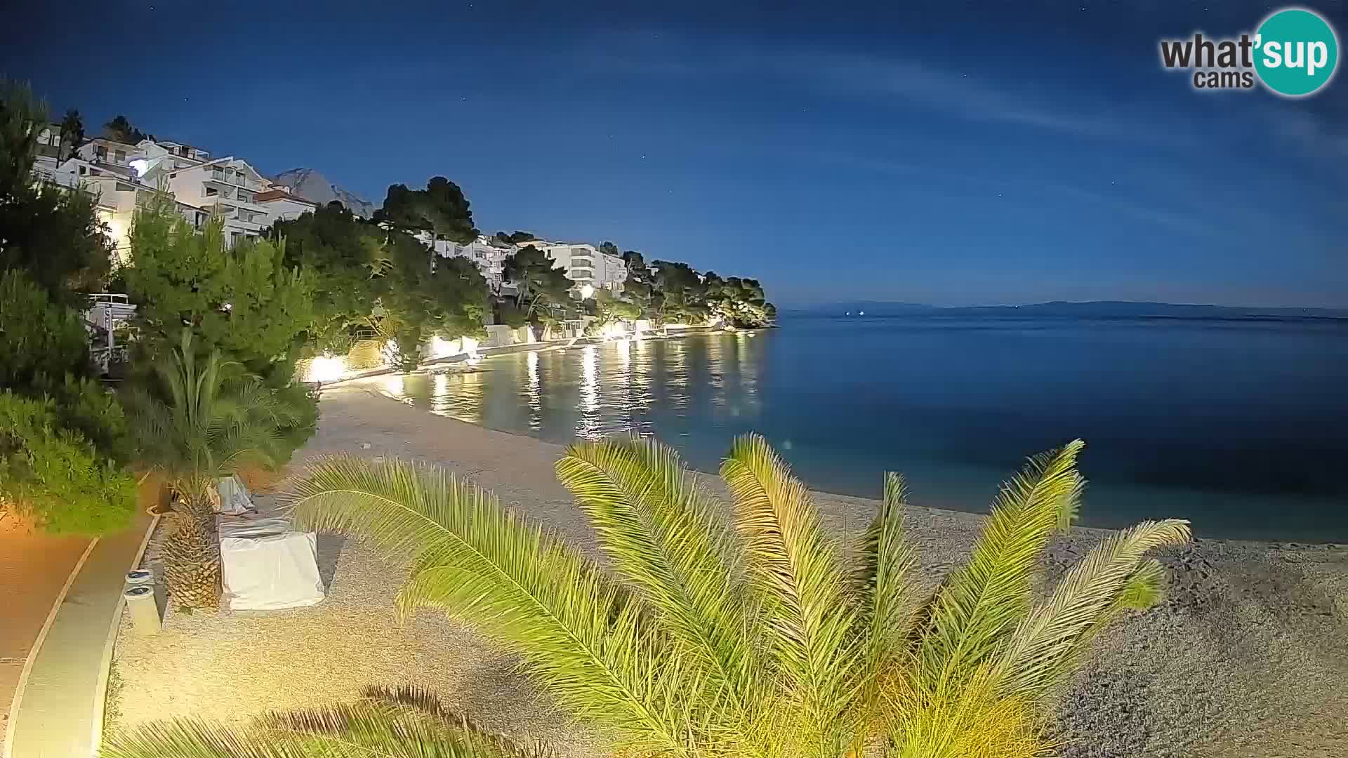 Webcam Lučica Beach Brela – Live View from the Adriatic Coast