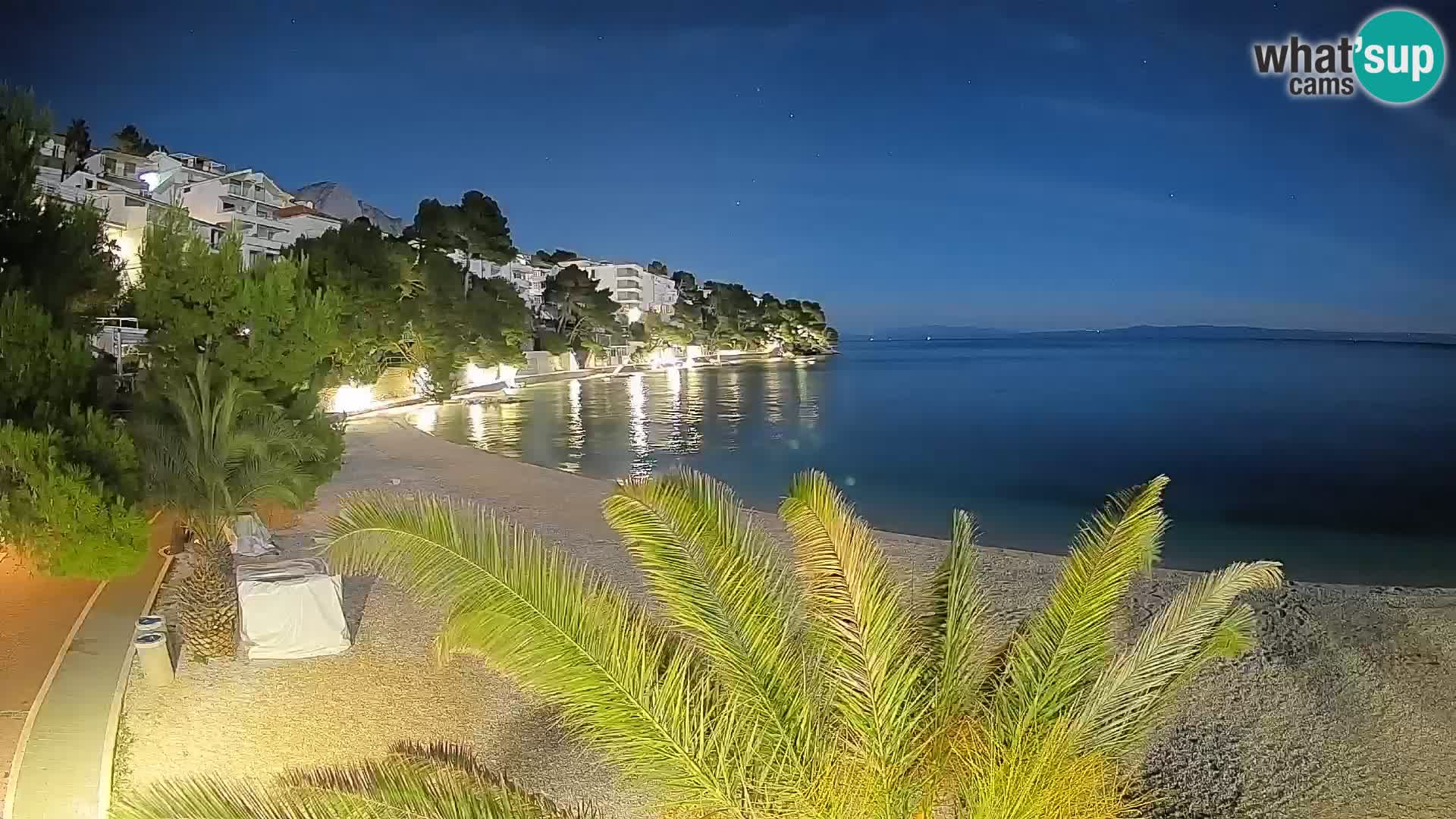 Webcam Lučica Beach Brela – Live View from the Adriatic Coast