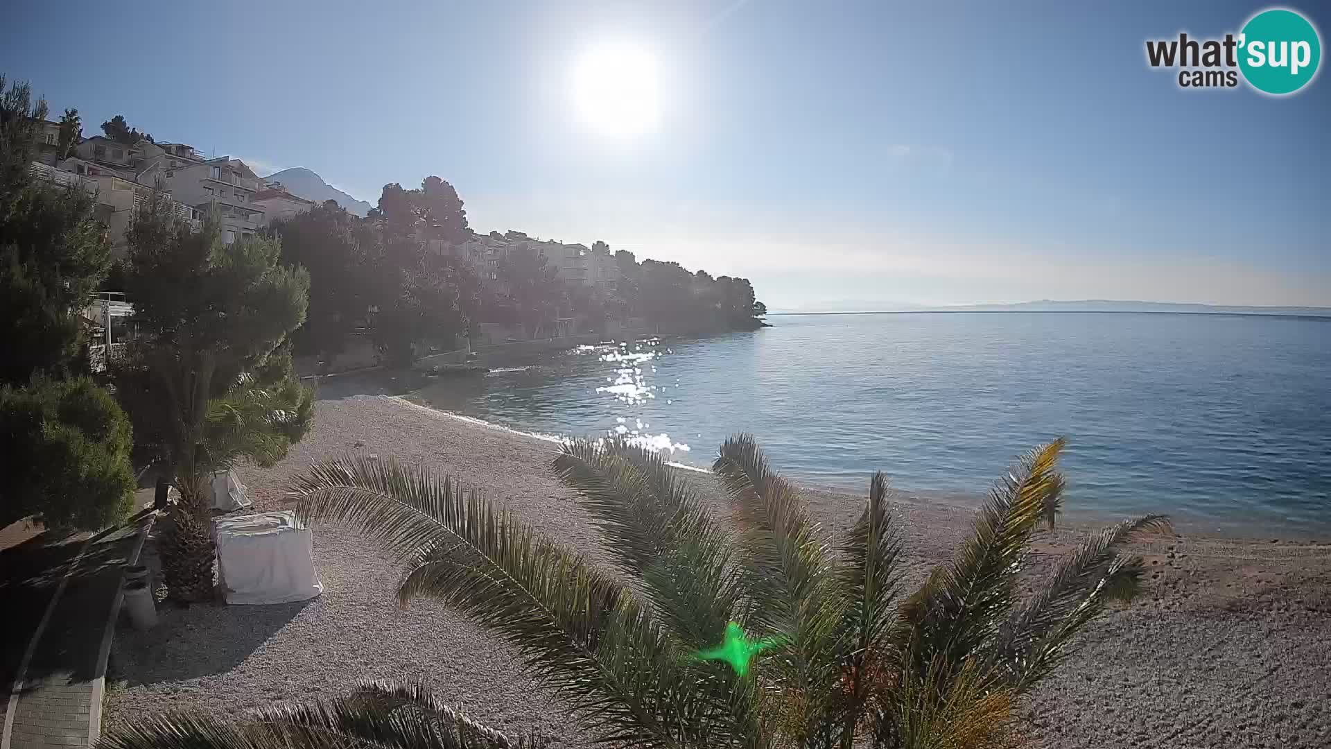 Webcam Plage Lučica Brela – Vue en direct sur la côte adriatique