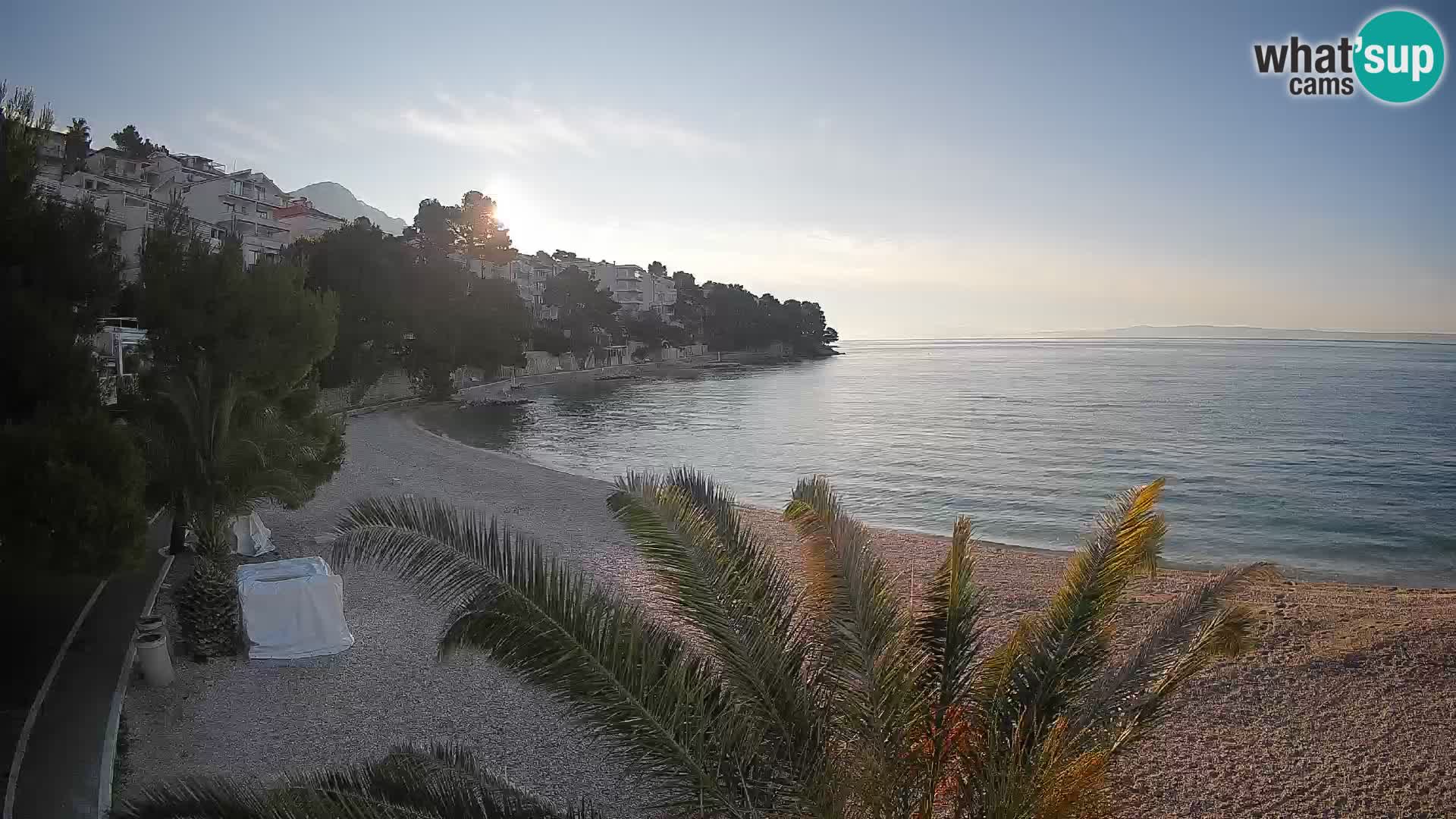 Webcam Playa Lučica Brela – Vista en directo de la costa adriática