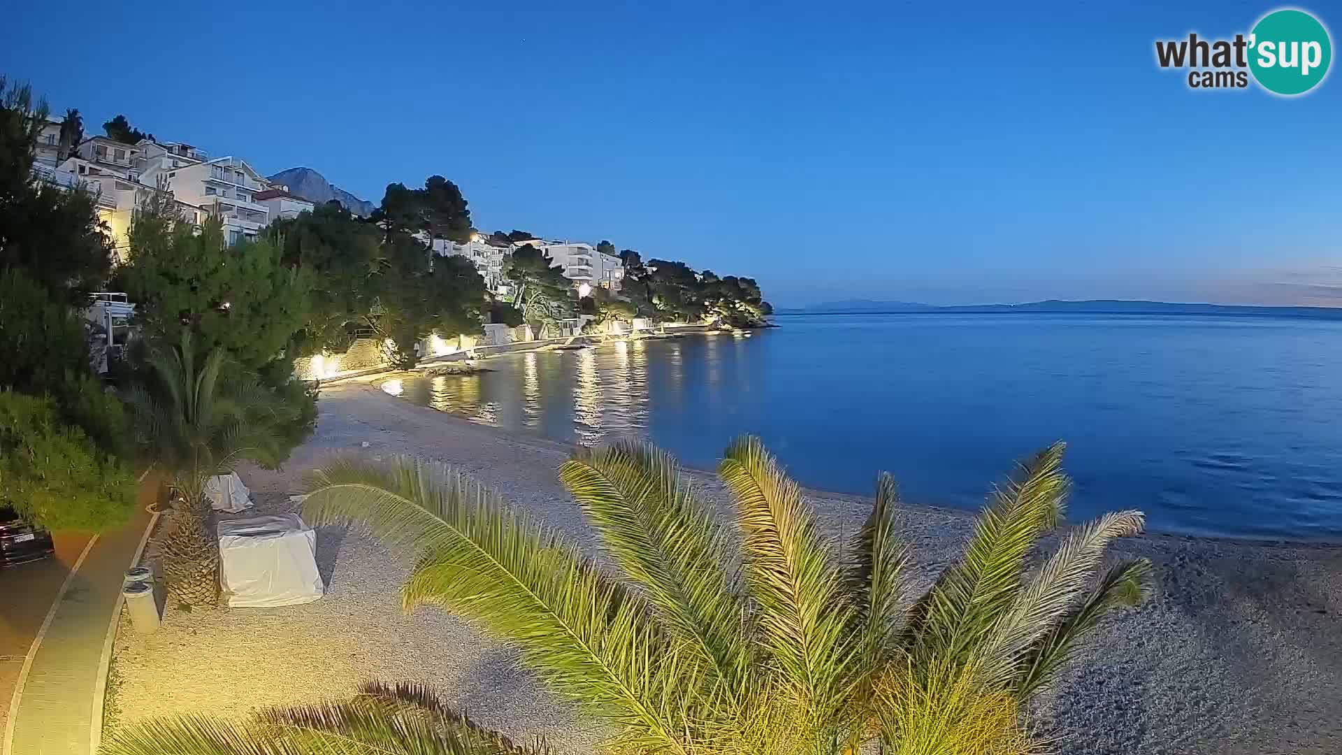 Webcam Lučica Beach Brela – Live View from the Adriatic Coast