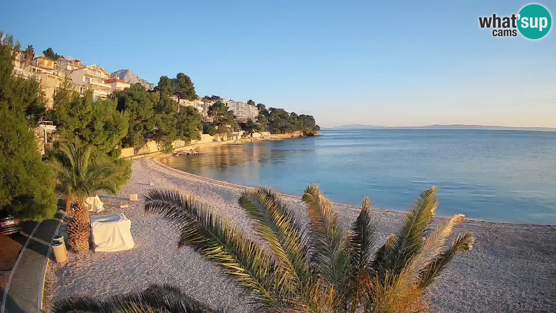 Webcam Lučica Beach Brela – Live View from the Adriatic Coast