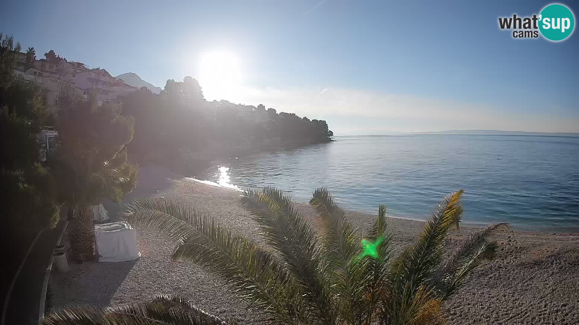 Webcam Playa Lučica Brela – Vista en directo de la costa adriática