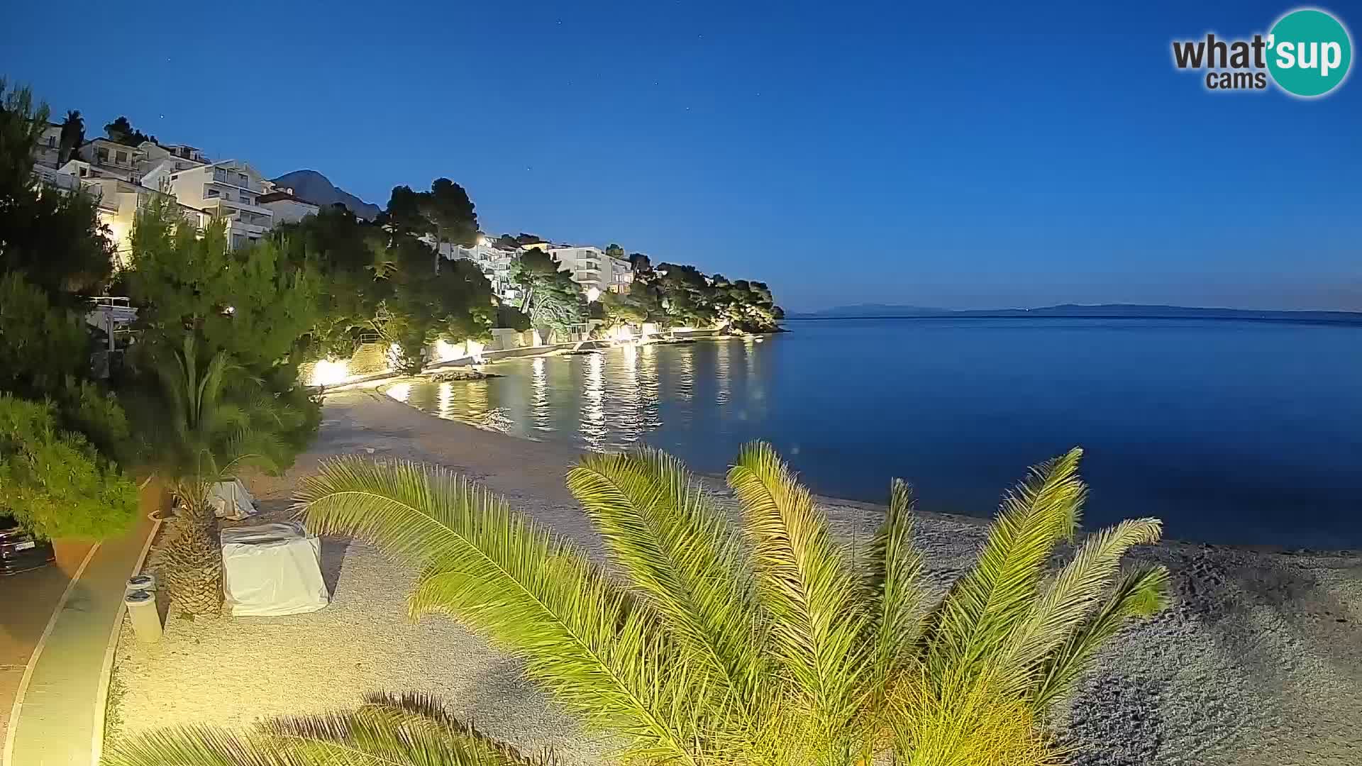 Webcam Lučica Beach Brela – Live View from the Adriatic Coast