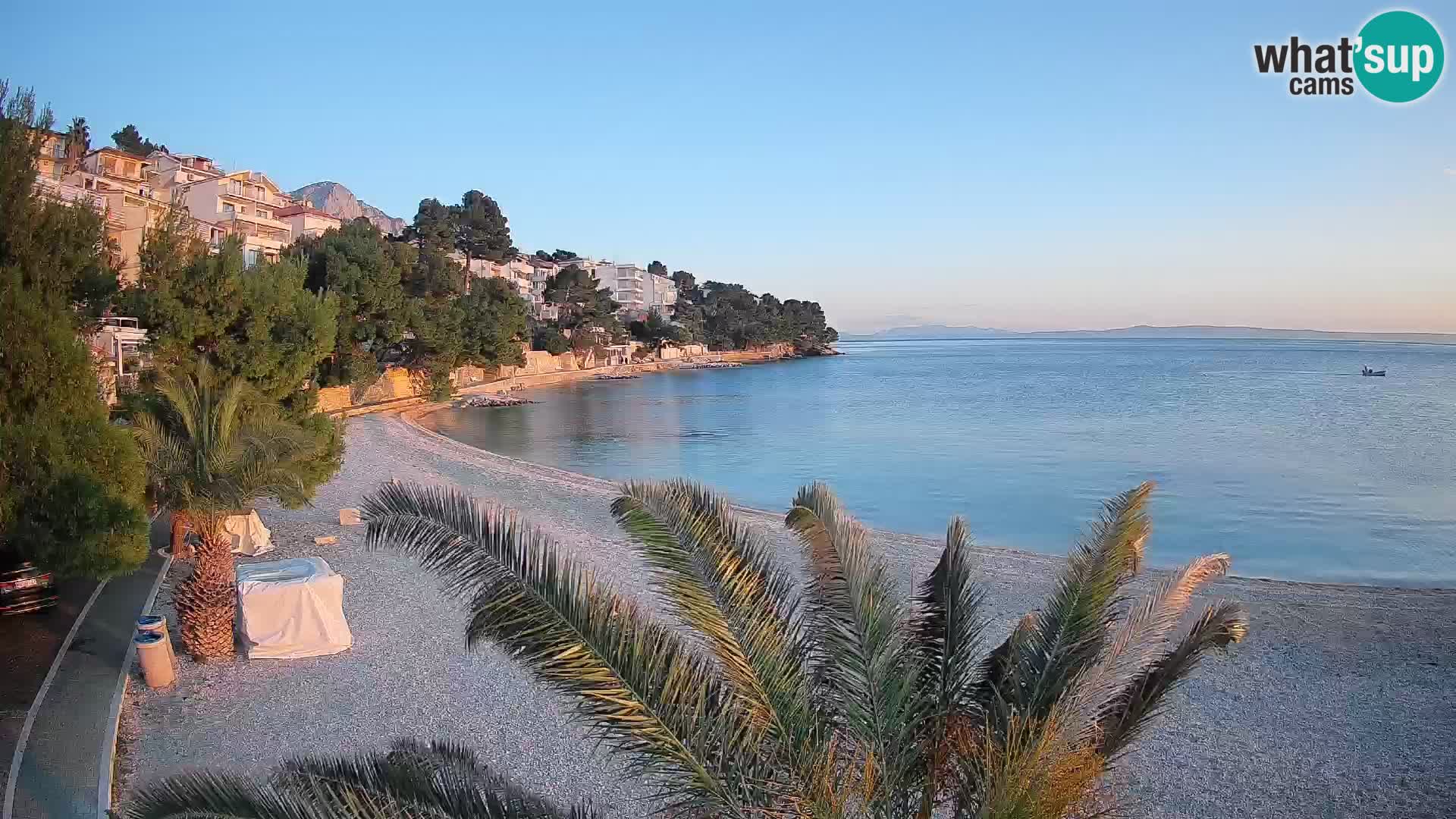 Webcam Lučica Beach Brela – Live View from the Adriatic Coast