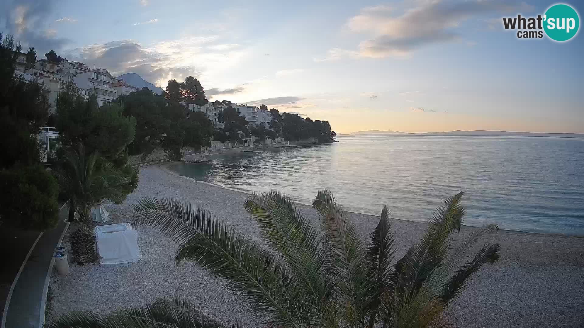 Webcam Lučica Beach Brela – Live View from the Adriatic Coast