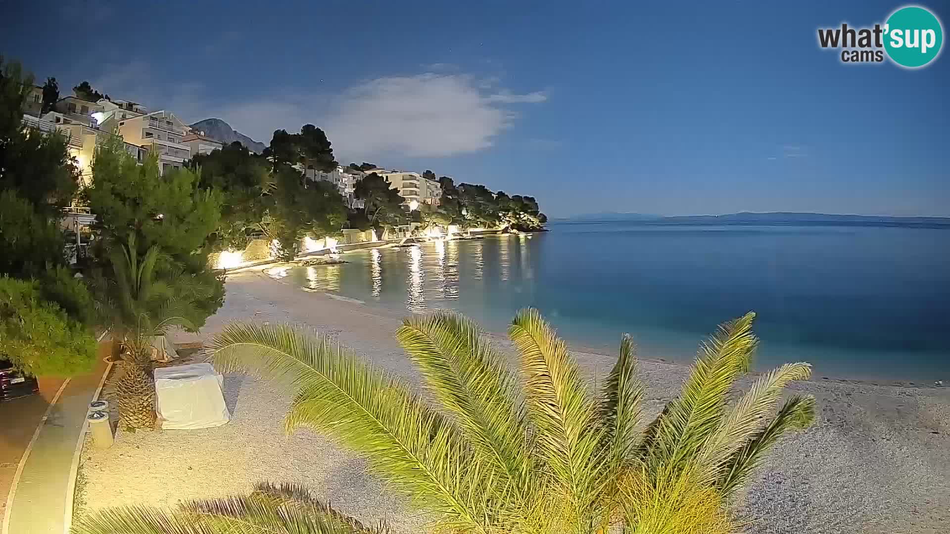 Webcam Lučica Beach Brela – Live View from the Adriatic Coast